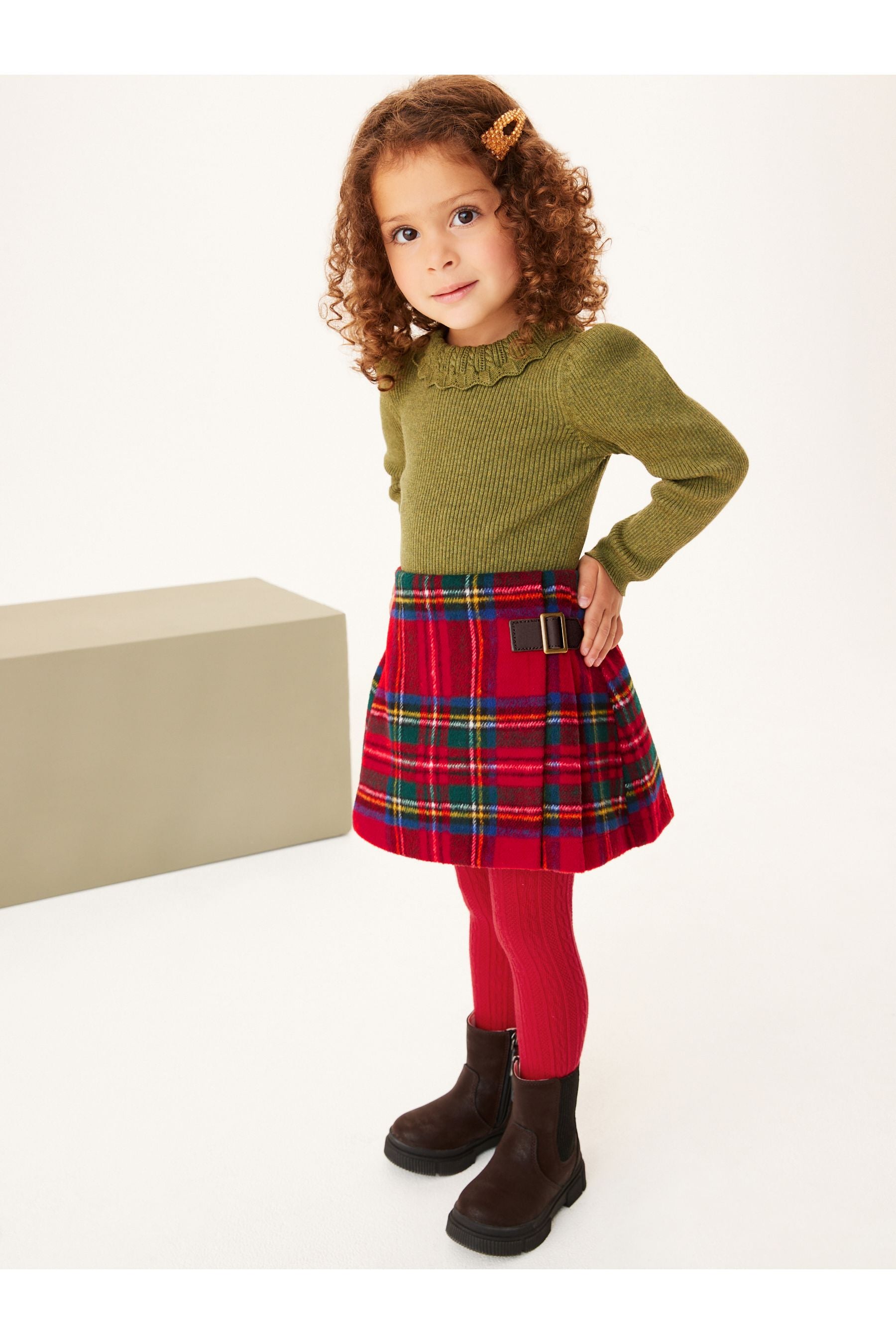 Red Kilt & Tight Set (3mths-10yrs)