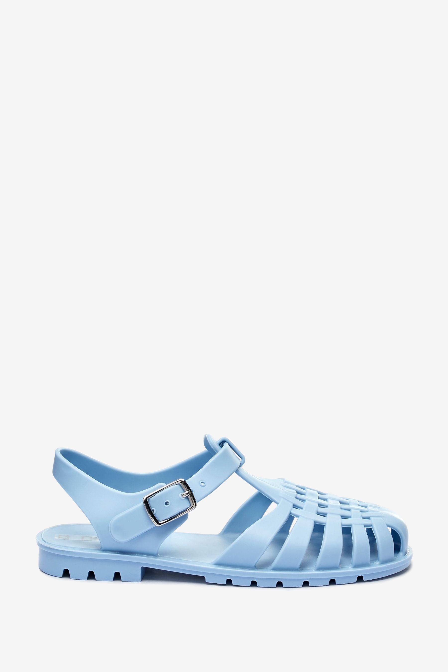 Sky Blue Jelly Sandals