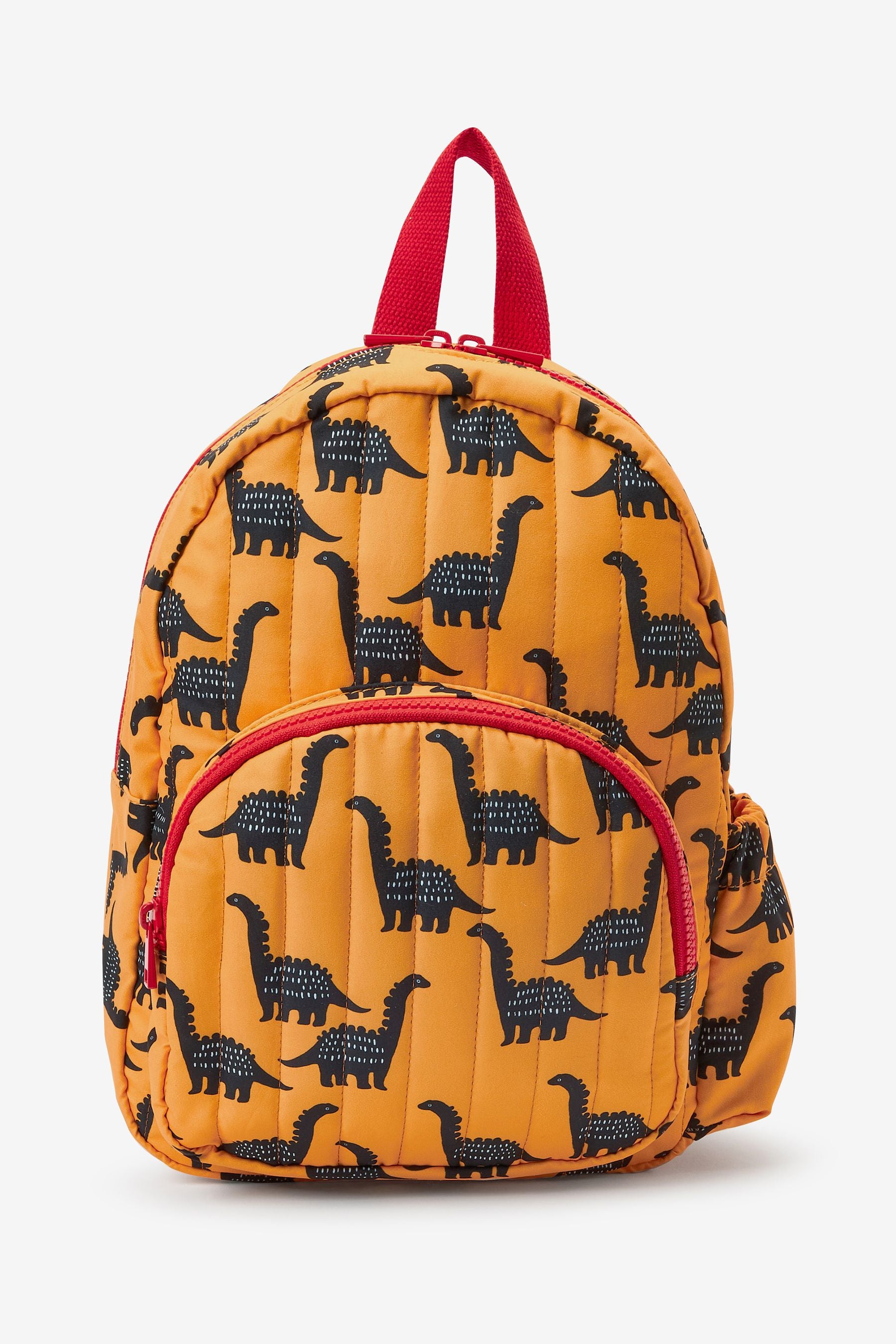 Yellow Dinosaur Quilted Backpack