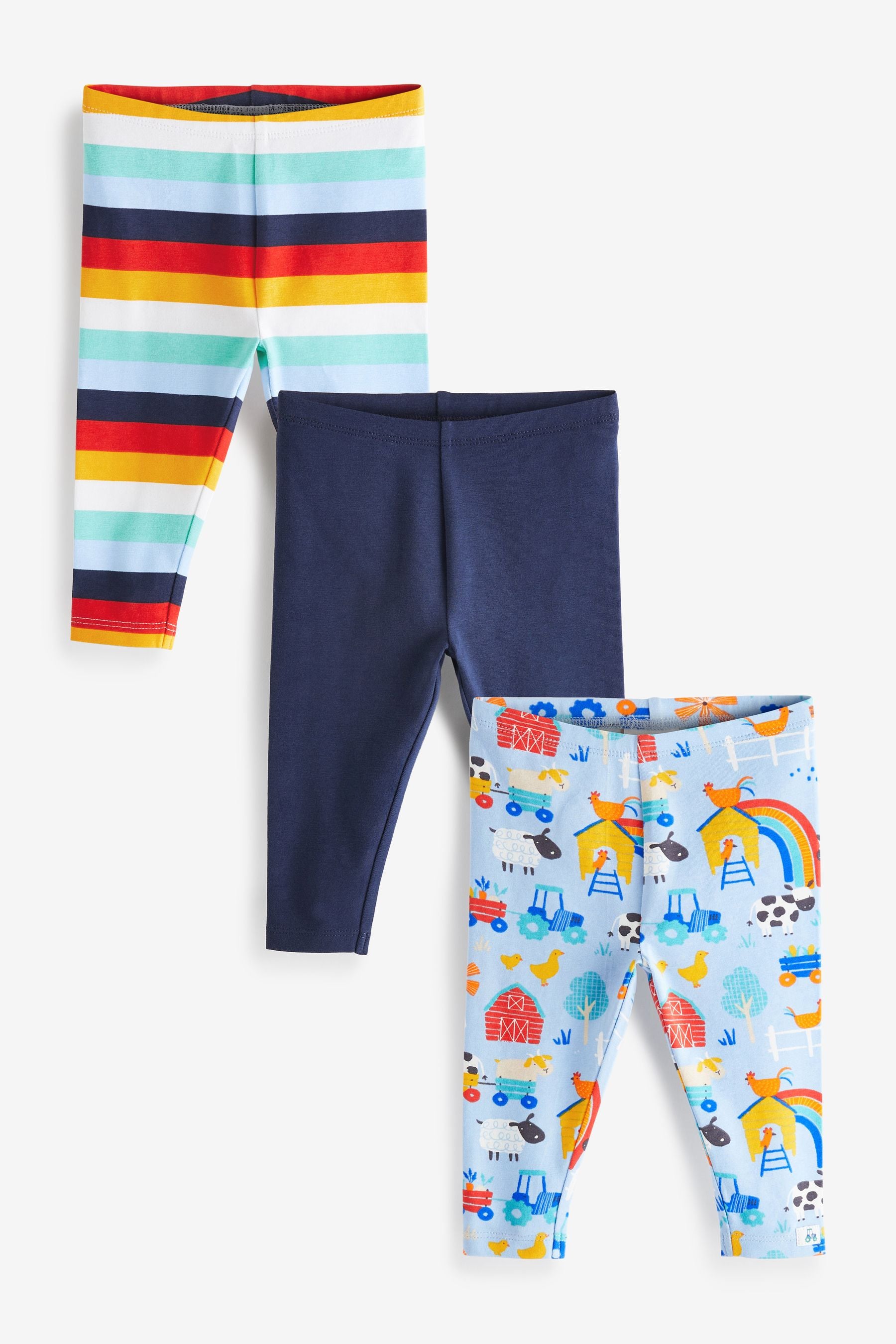 Blue Rainbow Farm Baby Leggings 3 Pack