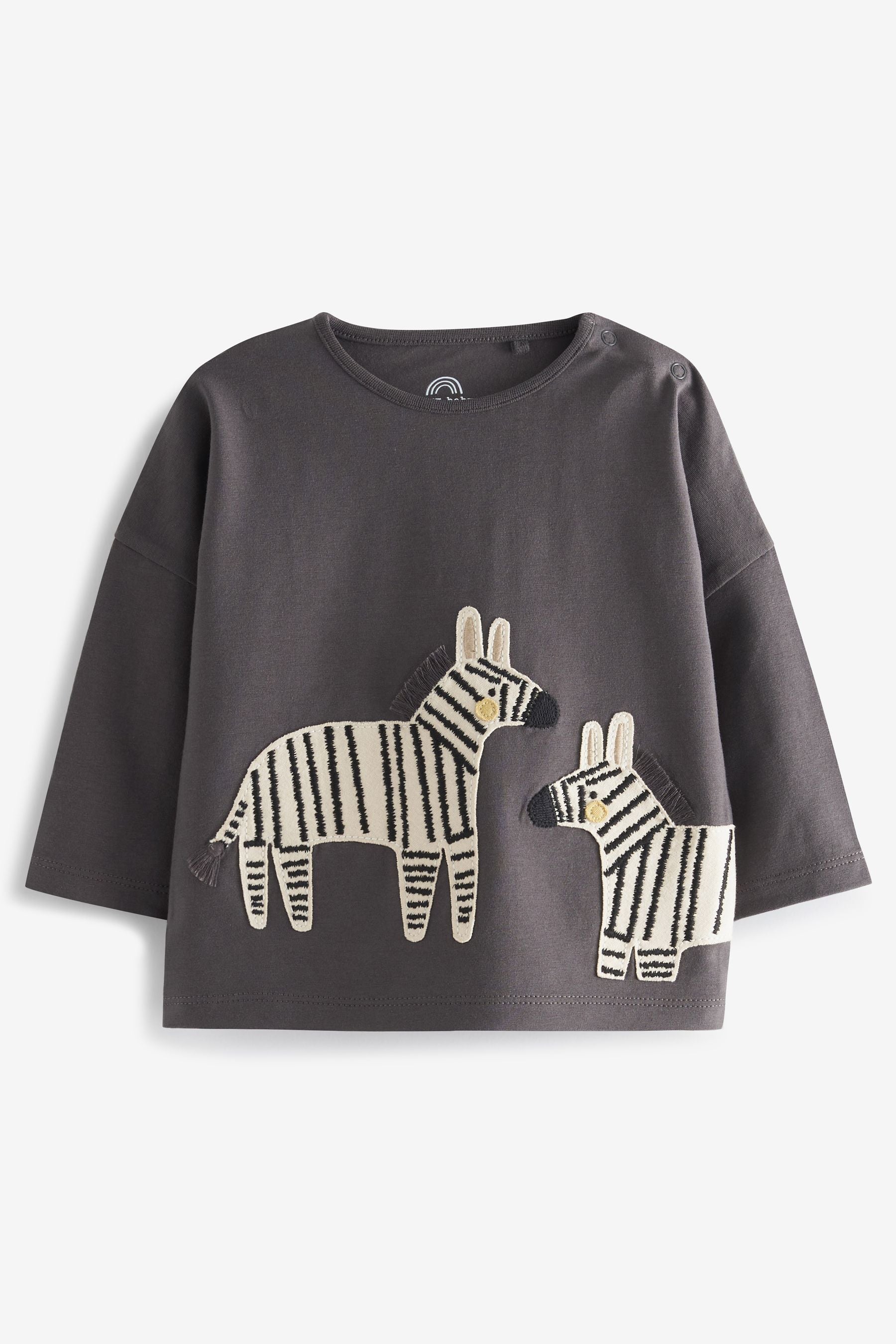 Tan Brown Zebra 3 Pack Baby T-Shirts