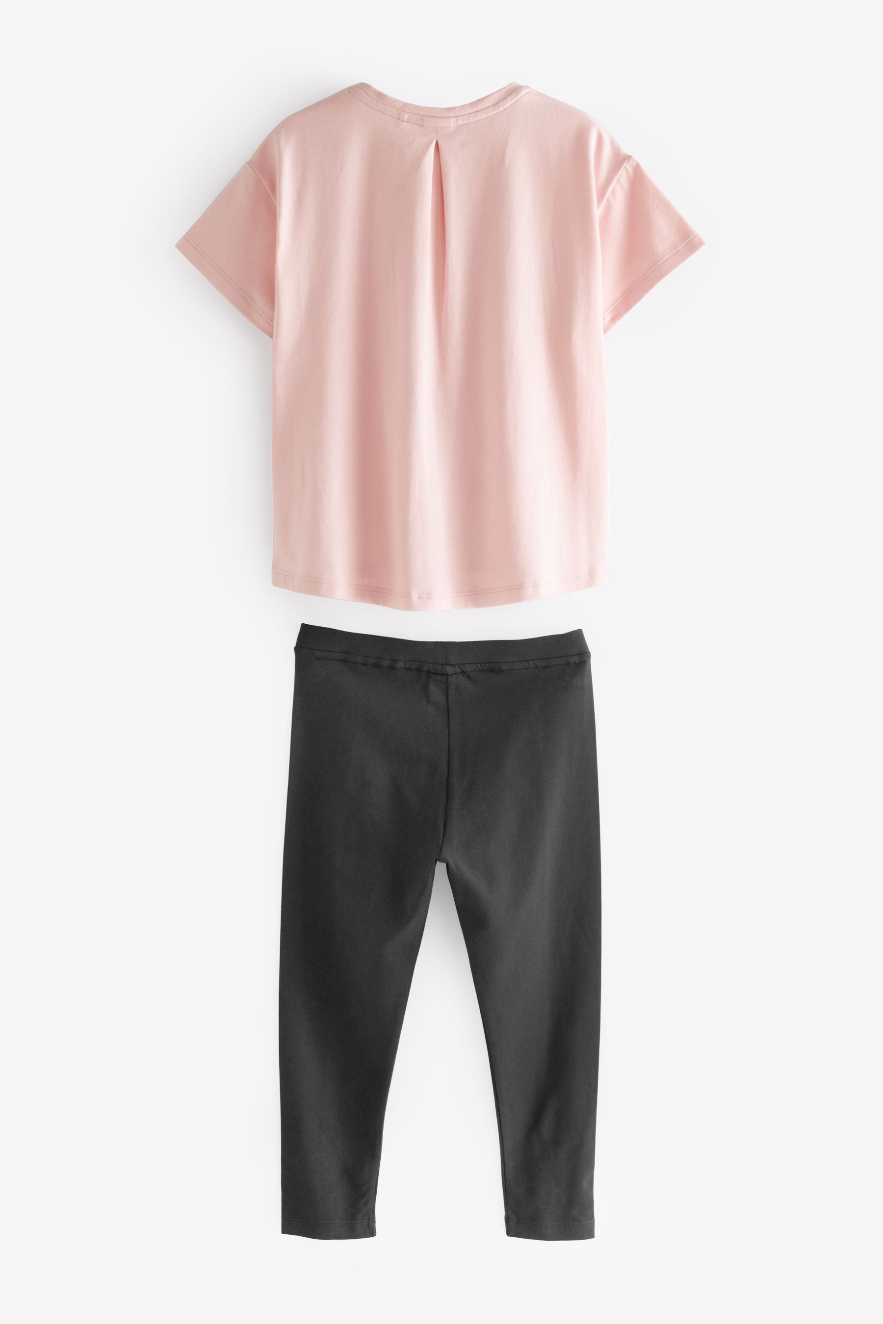 Black Baker by Ted Baker Pink Sequin Tee and Legging Set