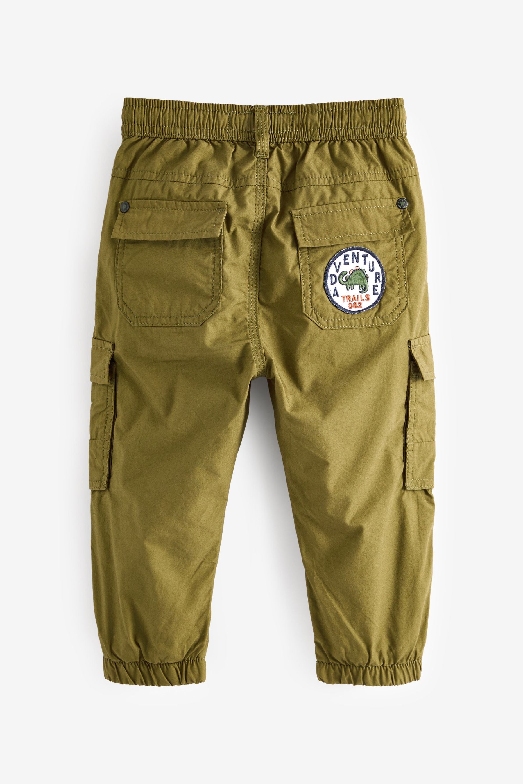 Khaki Green Varsity Lined Cargo Trousers (3mths-7yrs)