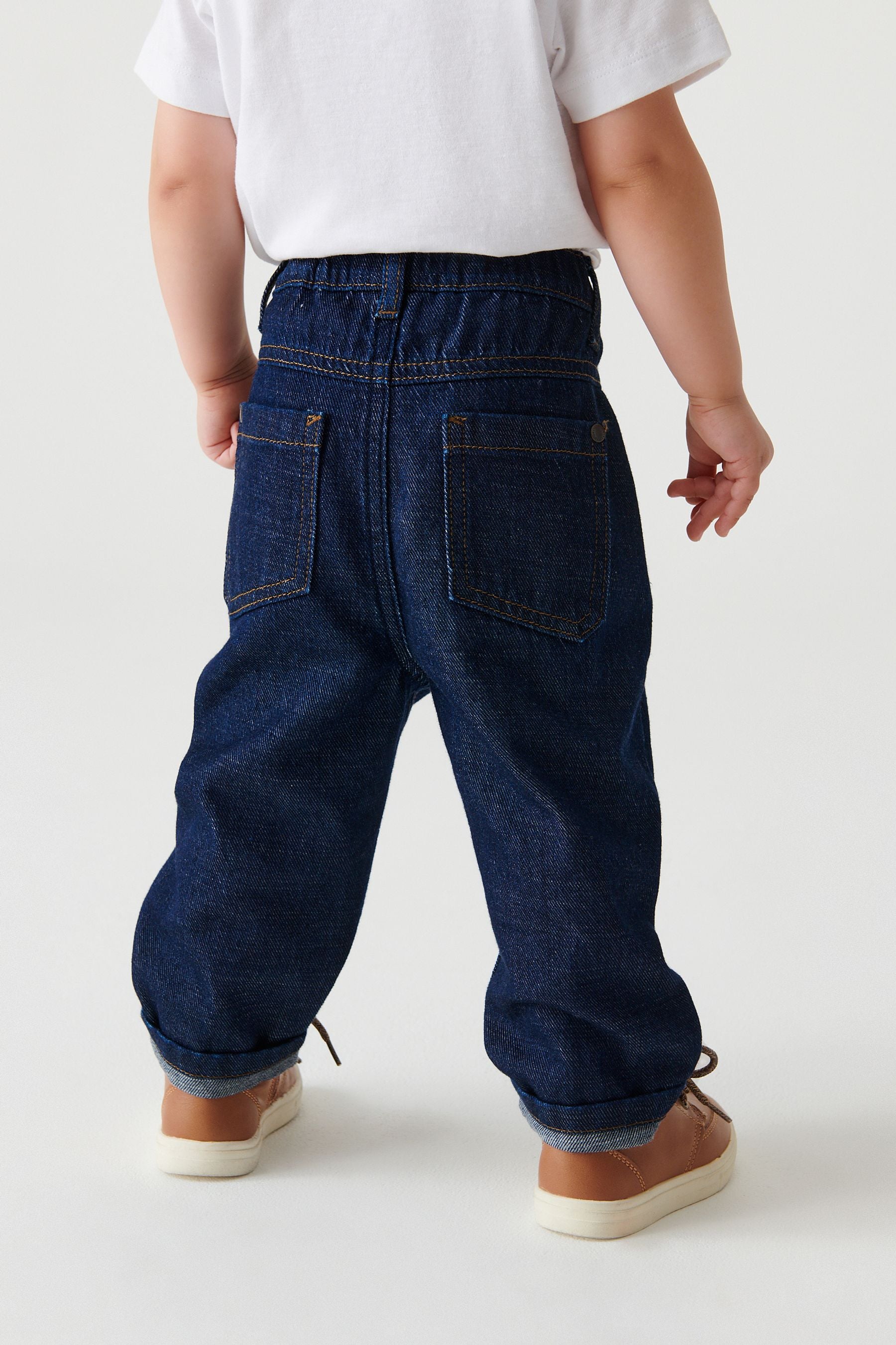 Blue Rinse Baggy Pleat Front Jeans (3mths-7yrs)