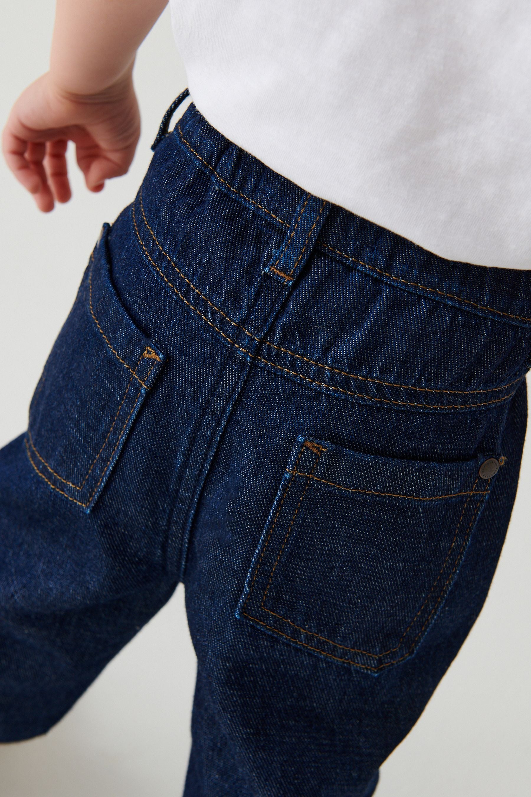 Blue Rinse Baggy Pleat Front Jeans (3mths-7yrs)