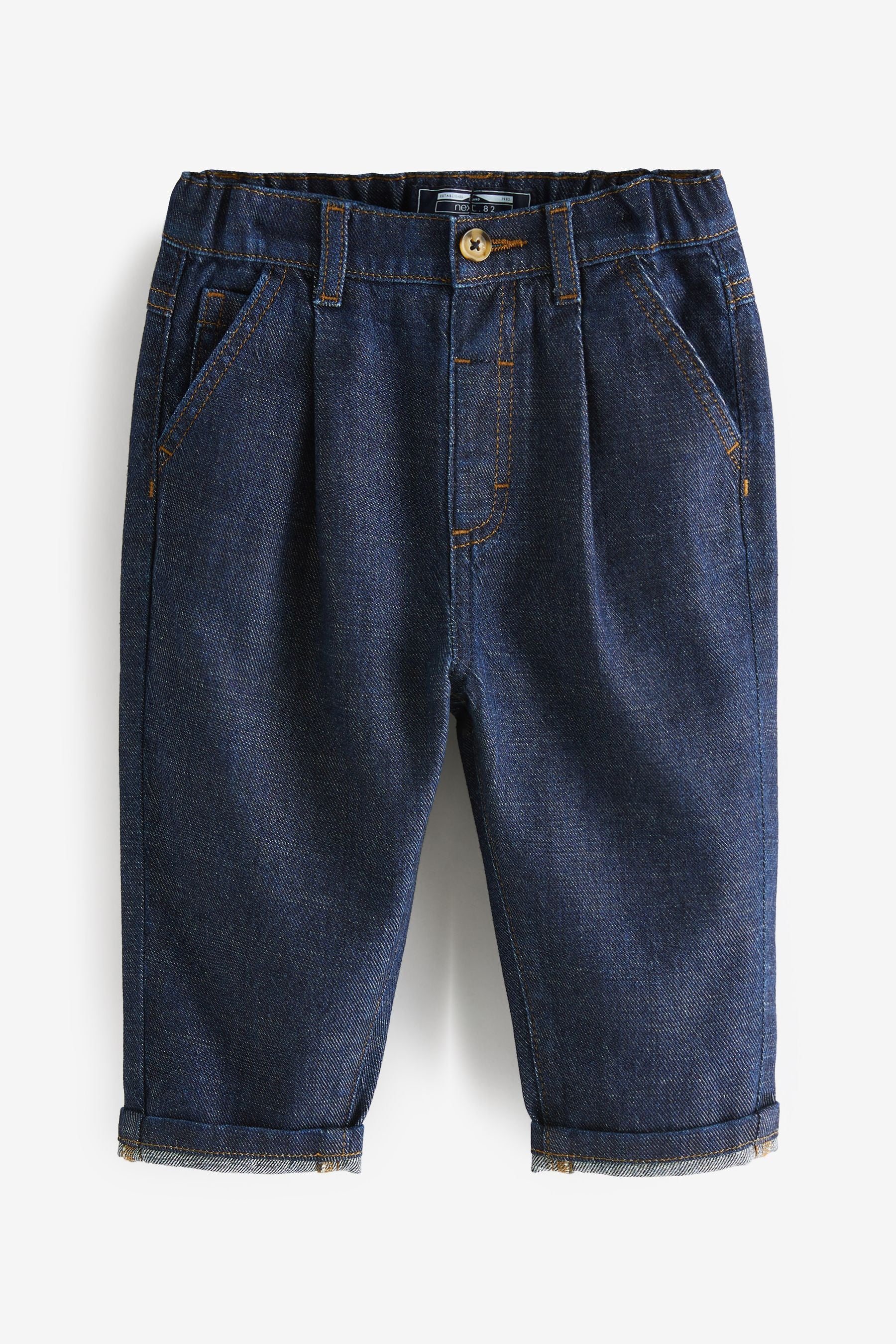 Blue Rinse Baggy Pleat Front Jeans (3mths-7yrs)