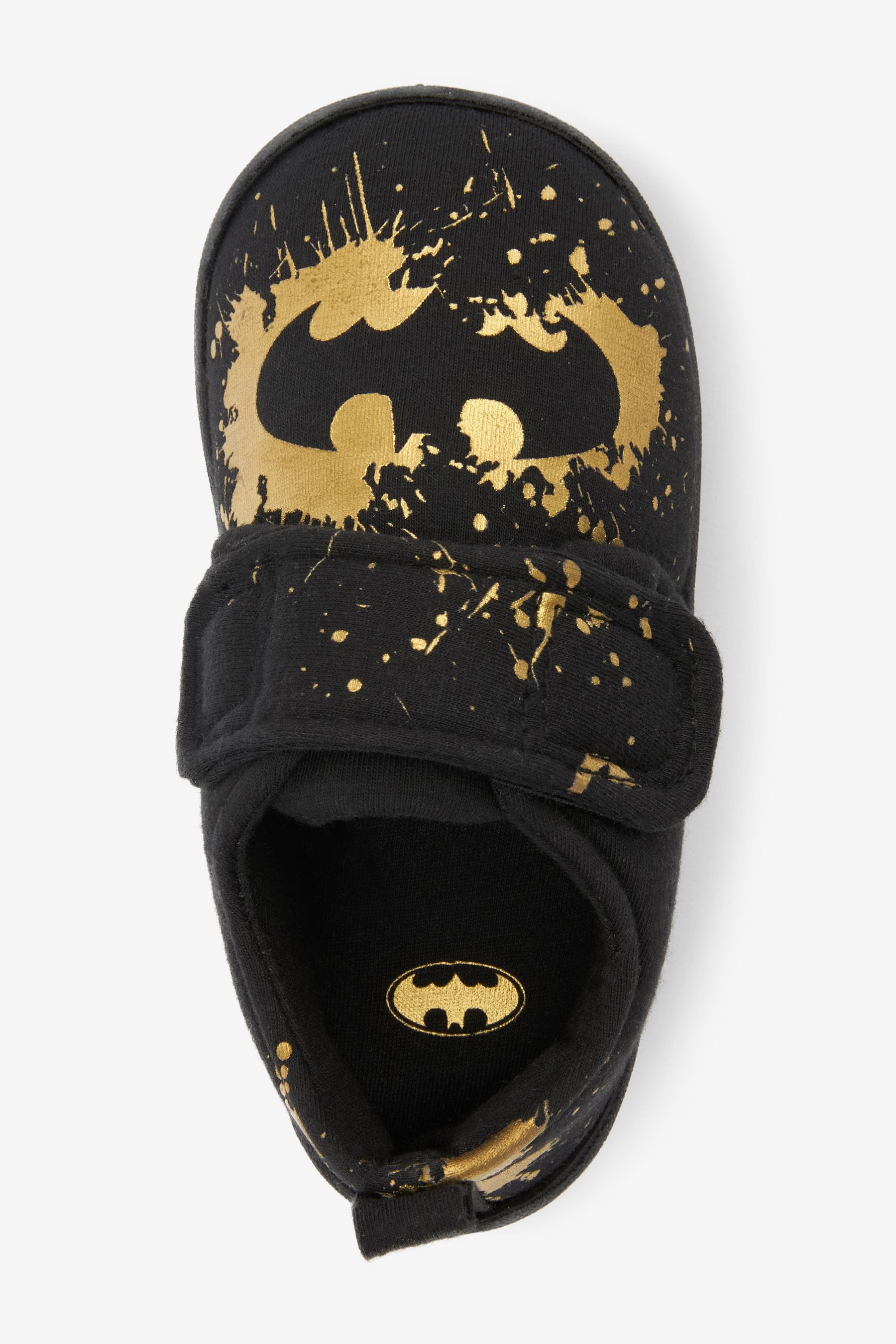 Batman Black Touch Fastening Cupsole Print Slippers