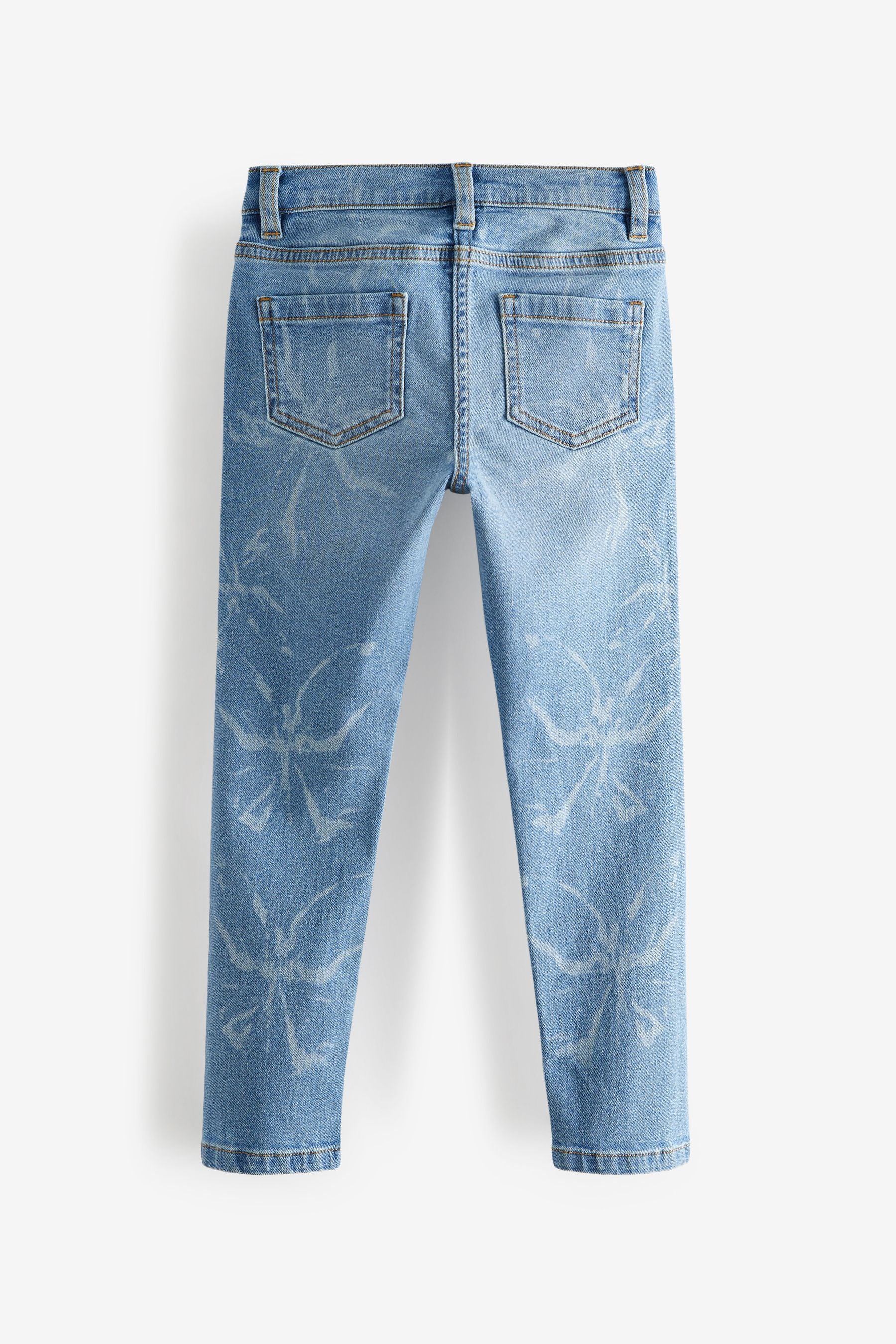 Blue/Pink Sequin Butterfly Skinny Jeans (3-16yrs)