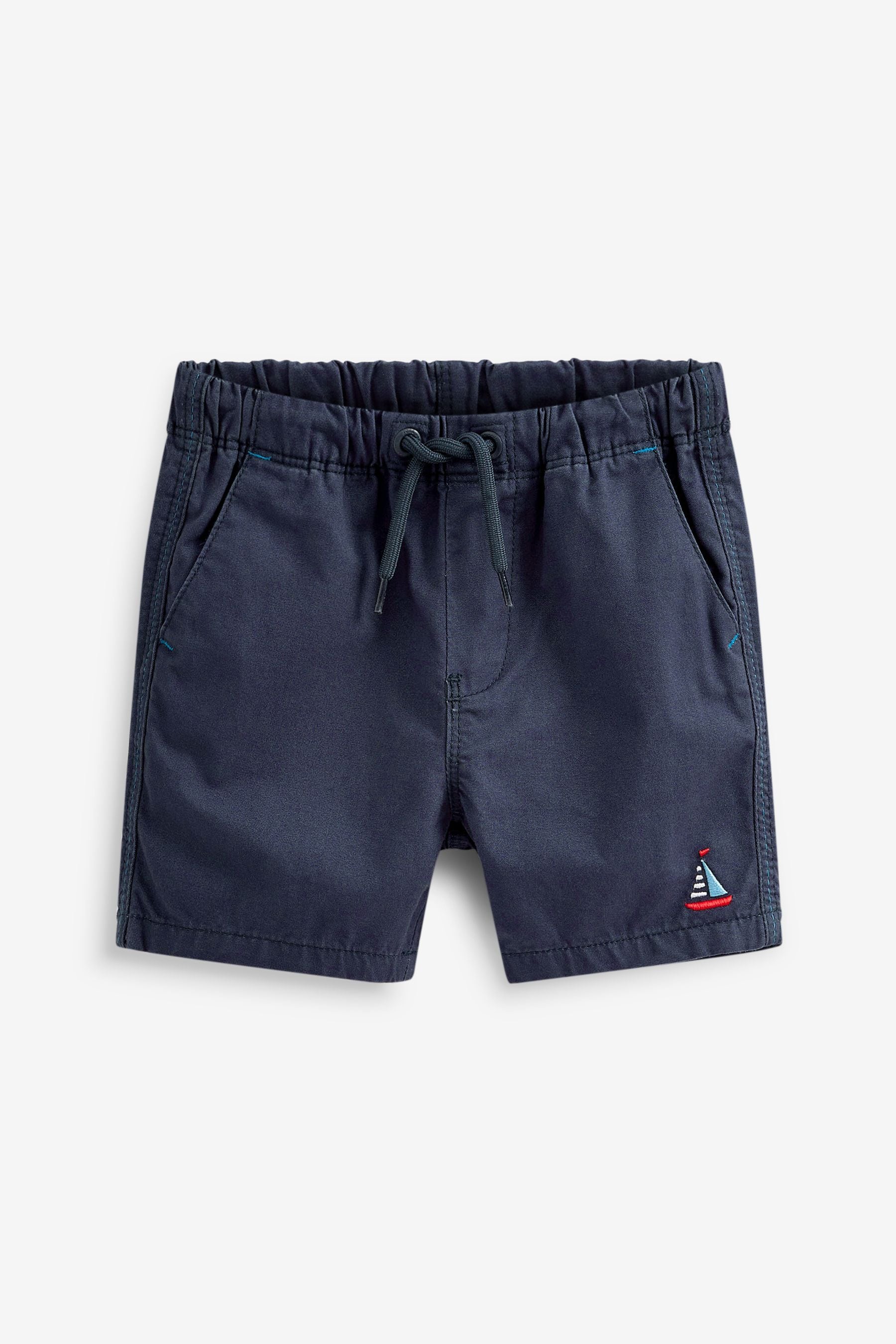 Navy Blue Pull-On Shorts (3mths-7yrs)