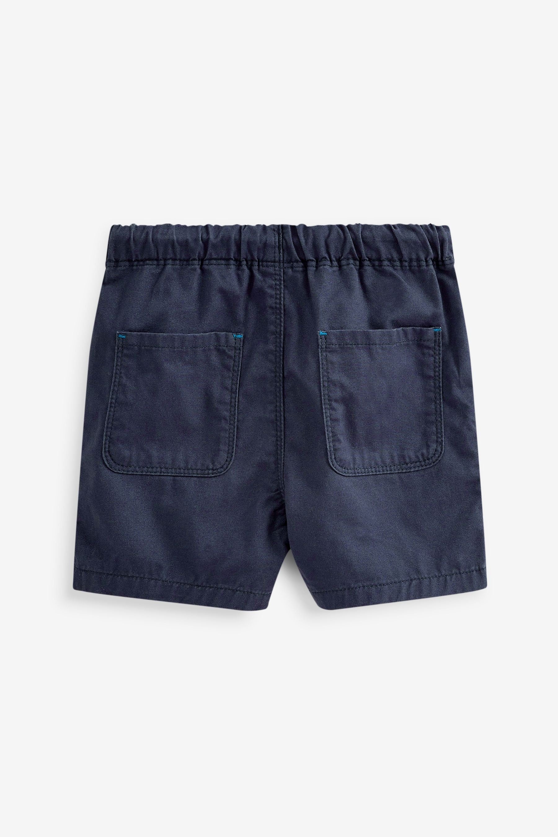 Navy Blue Pull-On Shorts (3mths-7yrs)