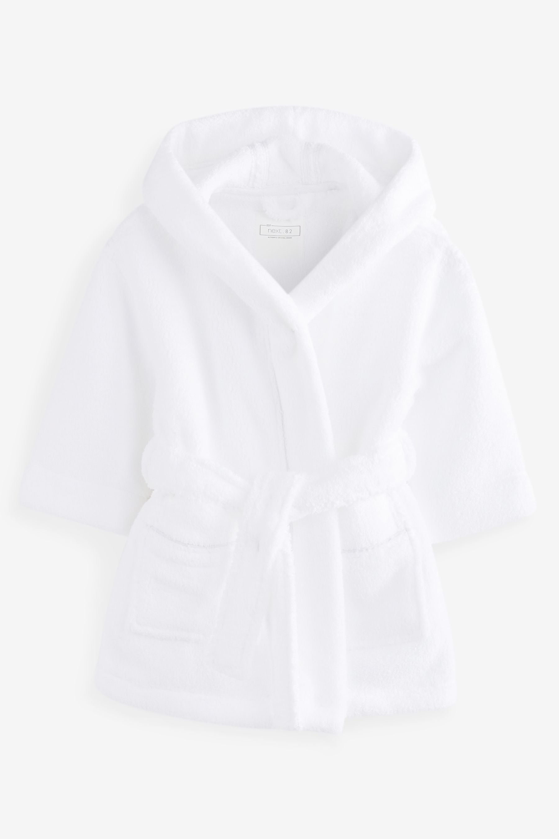 White Towelling Dressing Gown (9mths-12yrs)