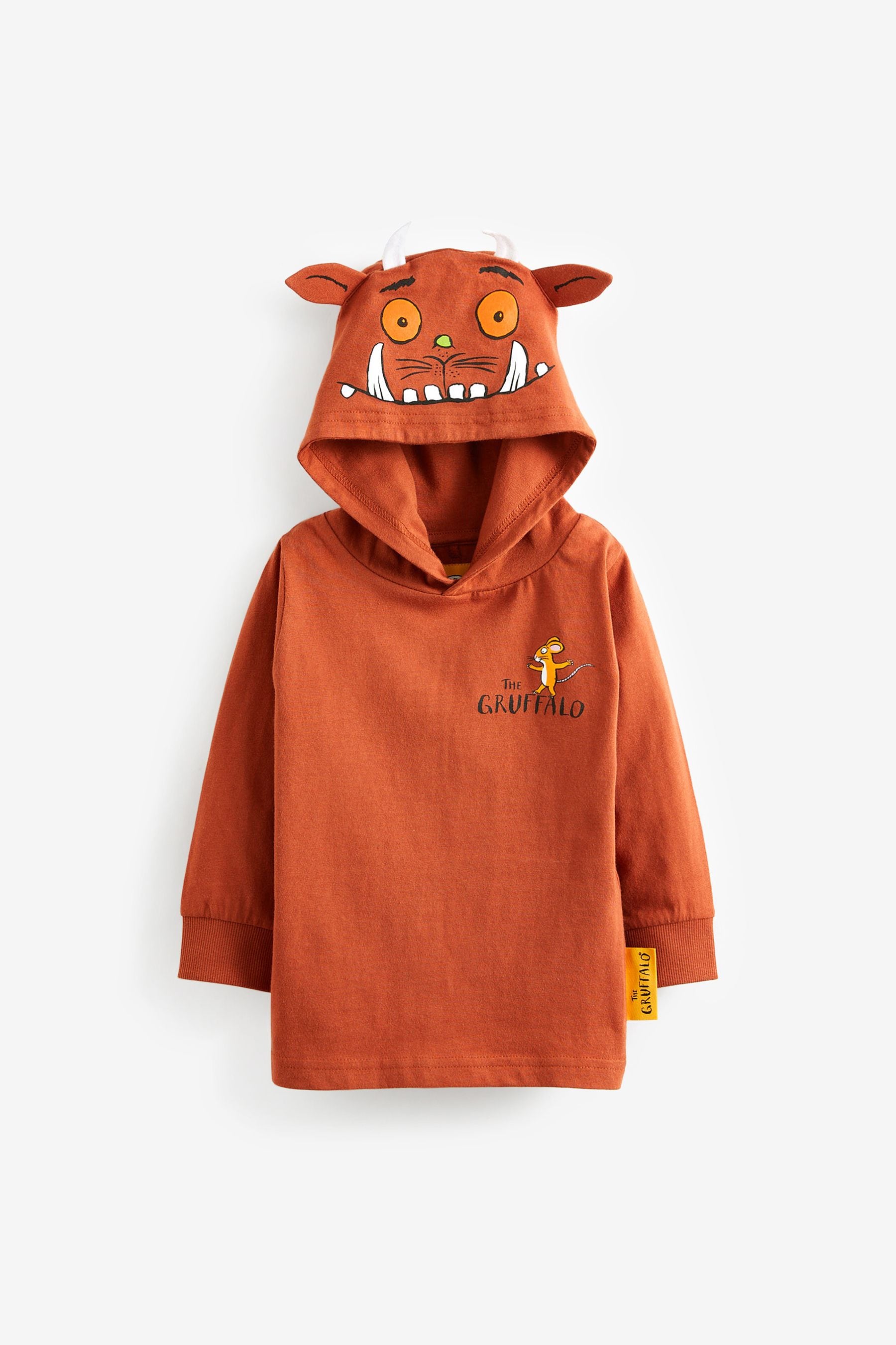 Rust Brown Gruffalo Rust Brown Long Sleeve Hoodie (3mths-8yrs)