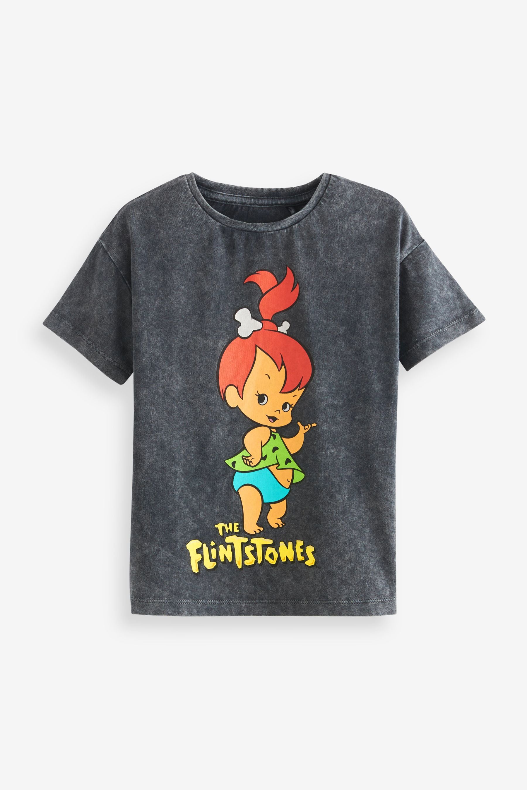 Charcoal Grey Flintstone T-Shirt (3mths-7yrs)