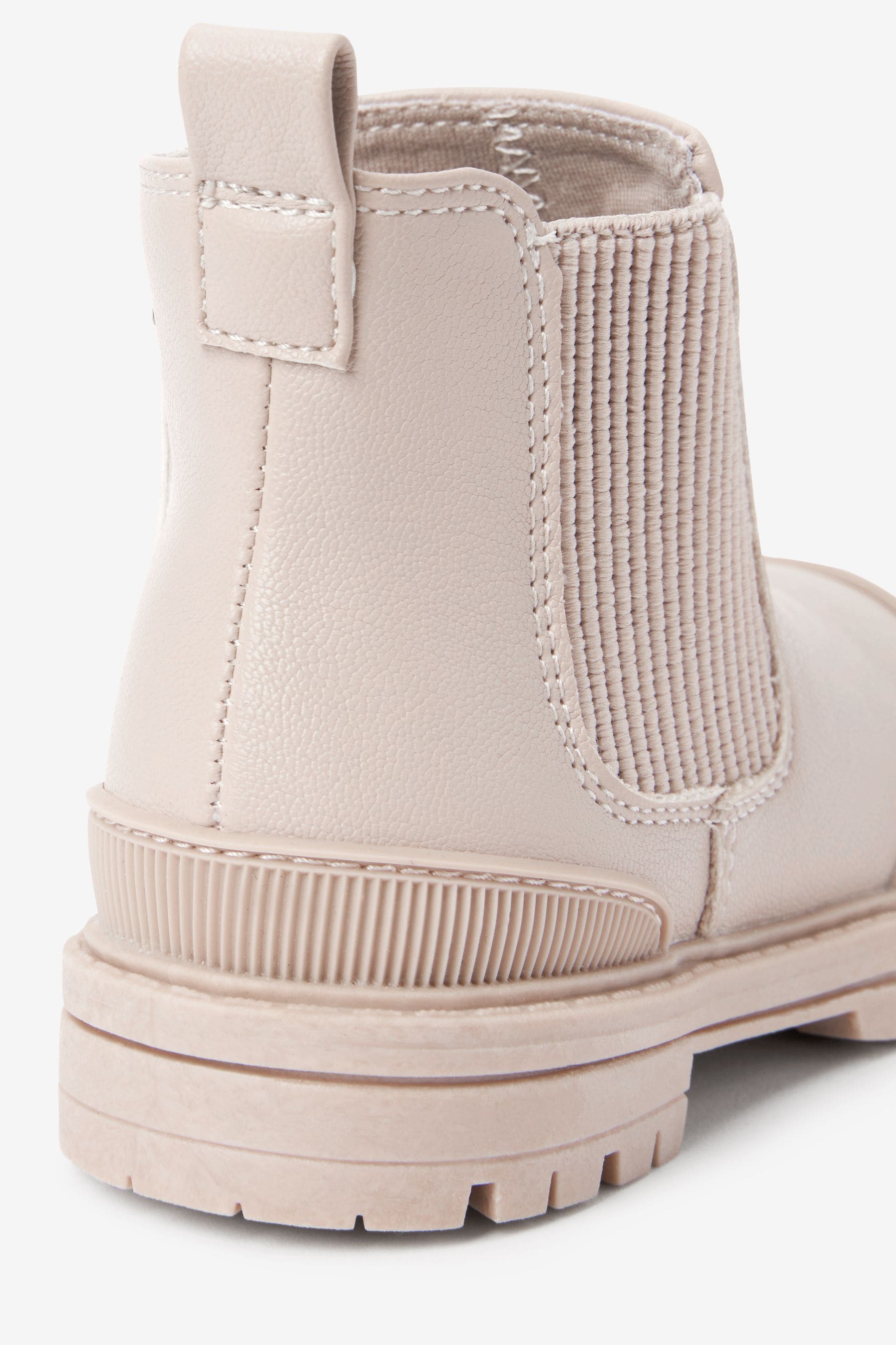 Cream Chelsea Boots