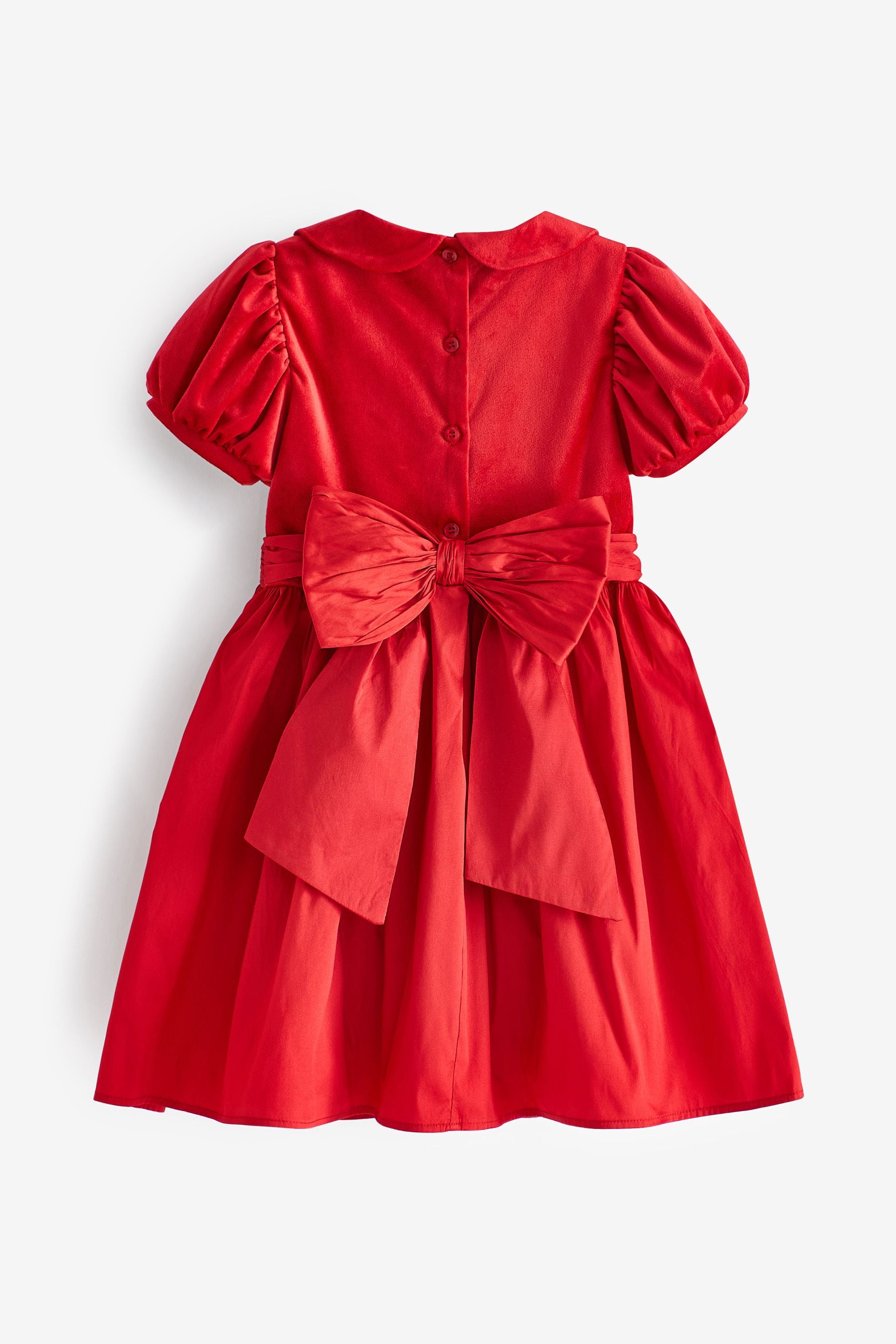 Red Next Velvet And Taffeta Prom Dress (3mths-8yrs)