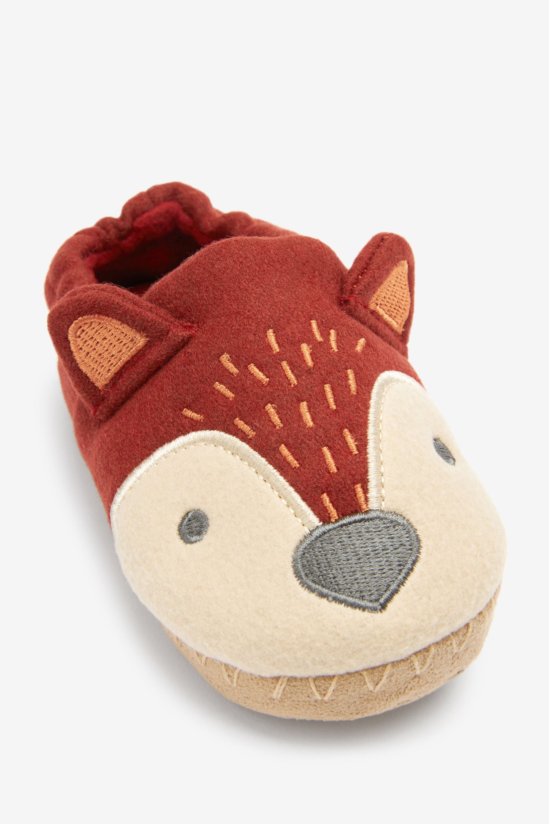 Red Deer Warm Lined 3D Animal Cupsole Slippers