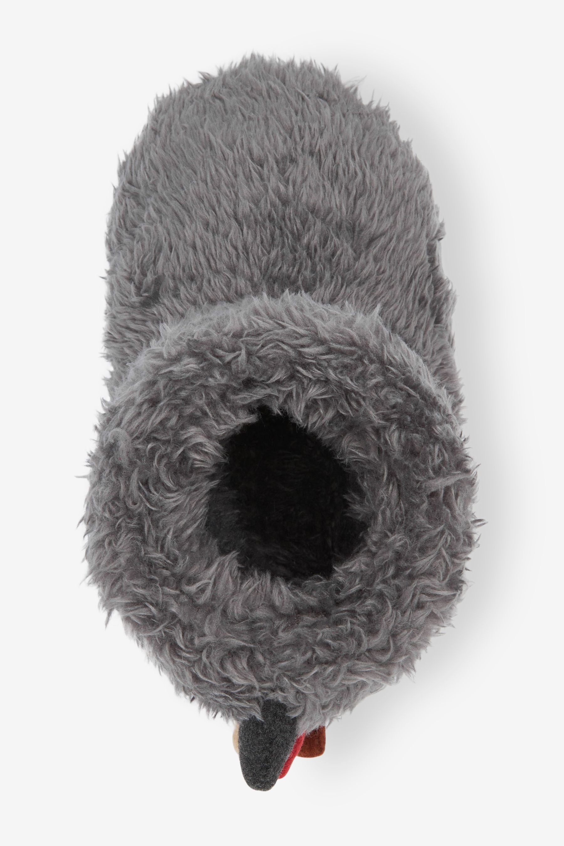 Grey Spike Warm Lined Slipper Boots