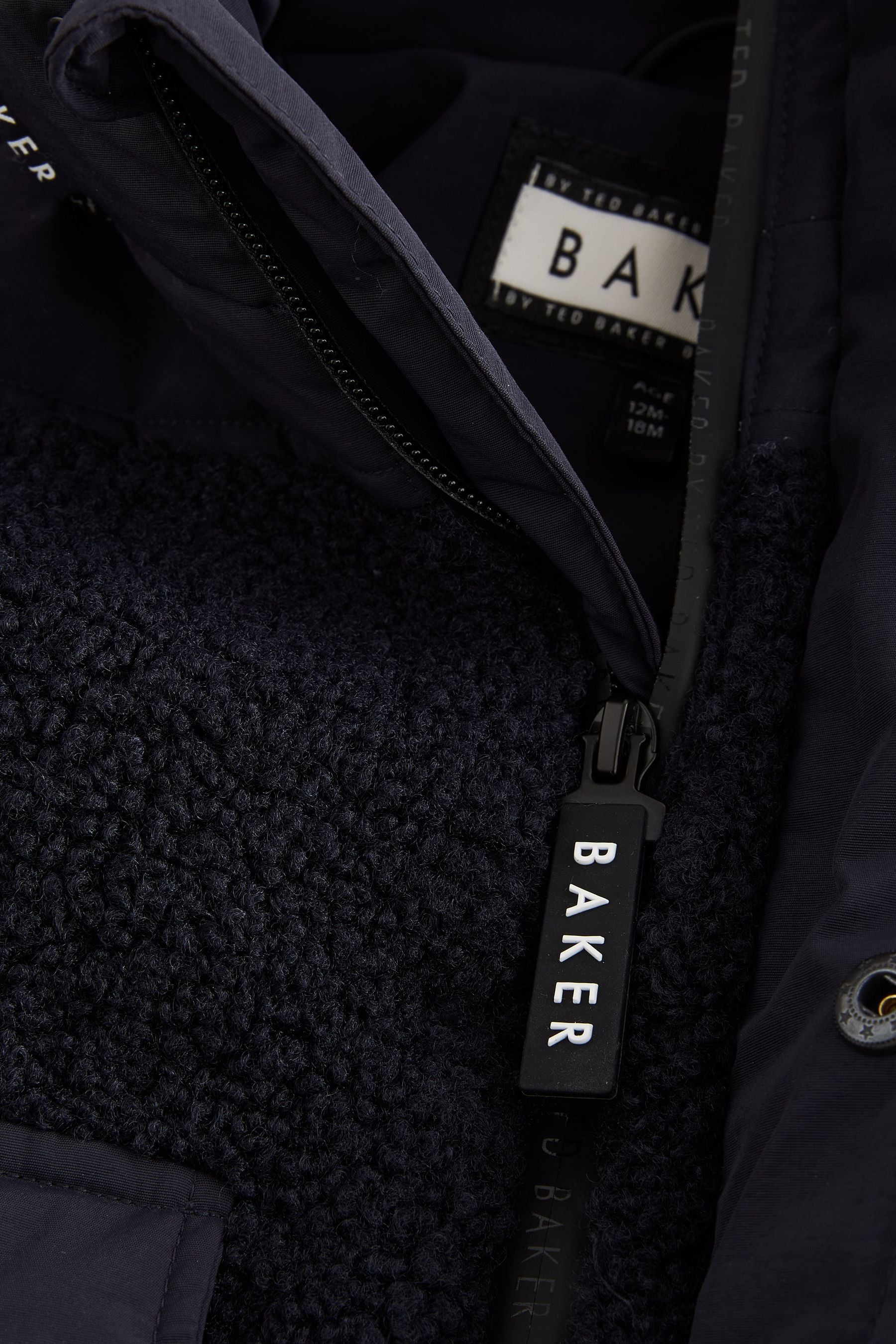 Baker by Ted Baker Navy Borg Jacket