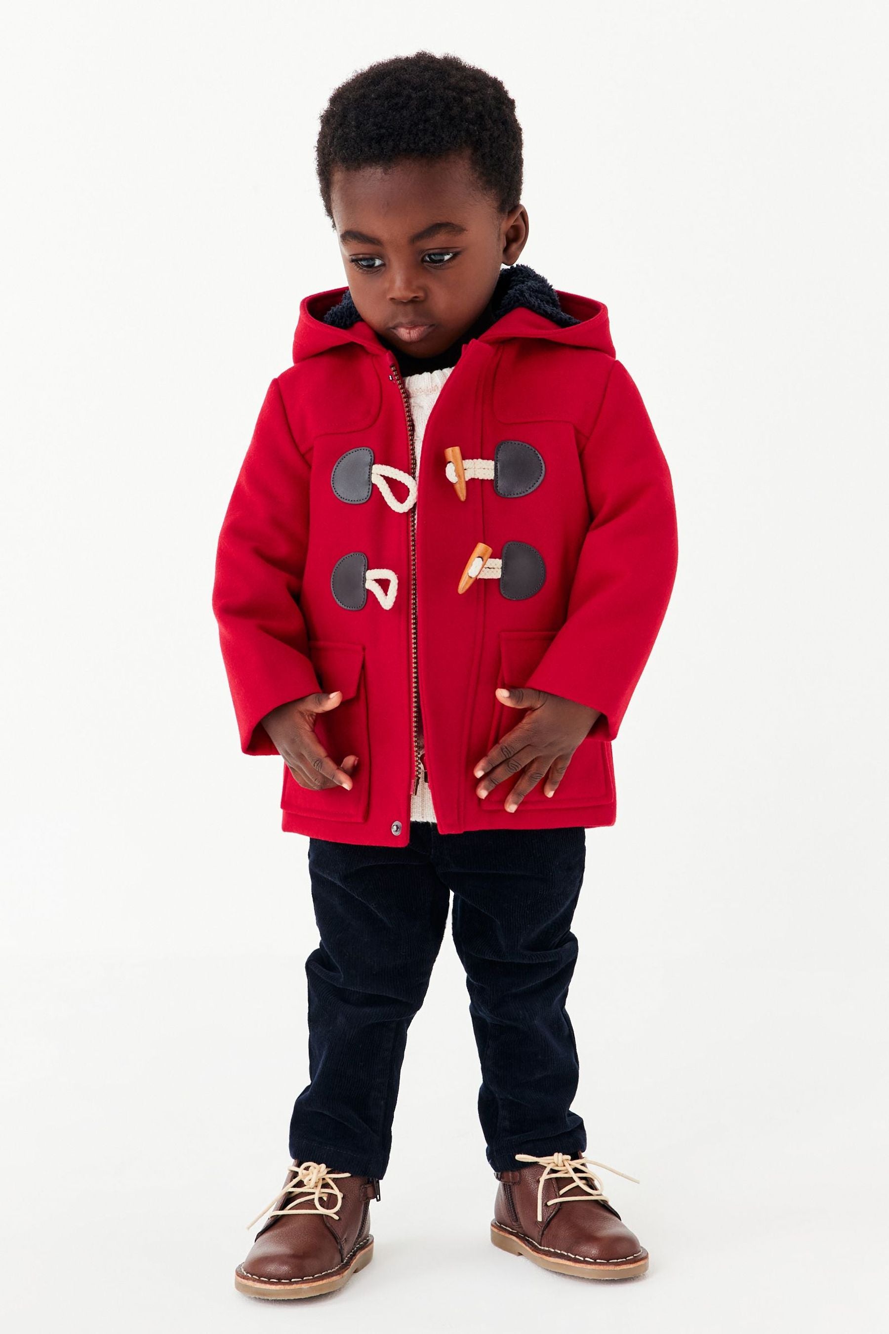 Red Smart Duffle Jacket (3mths-7yrs)