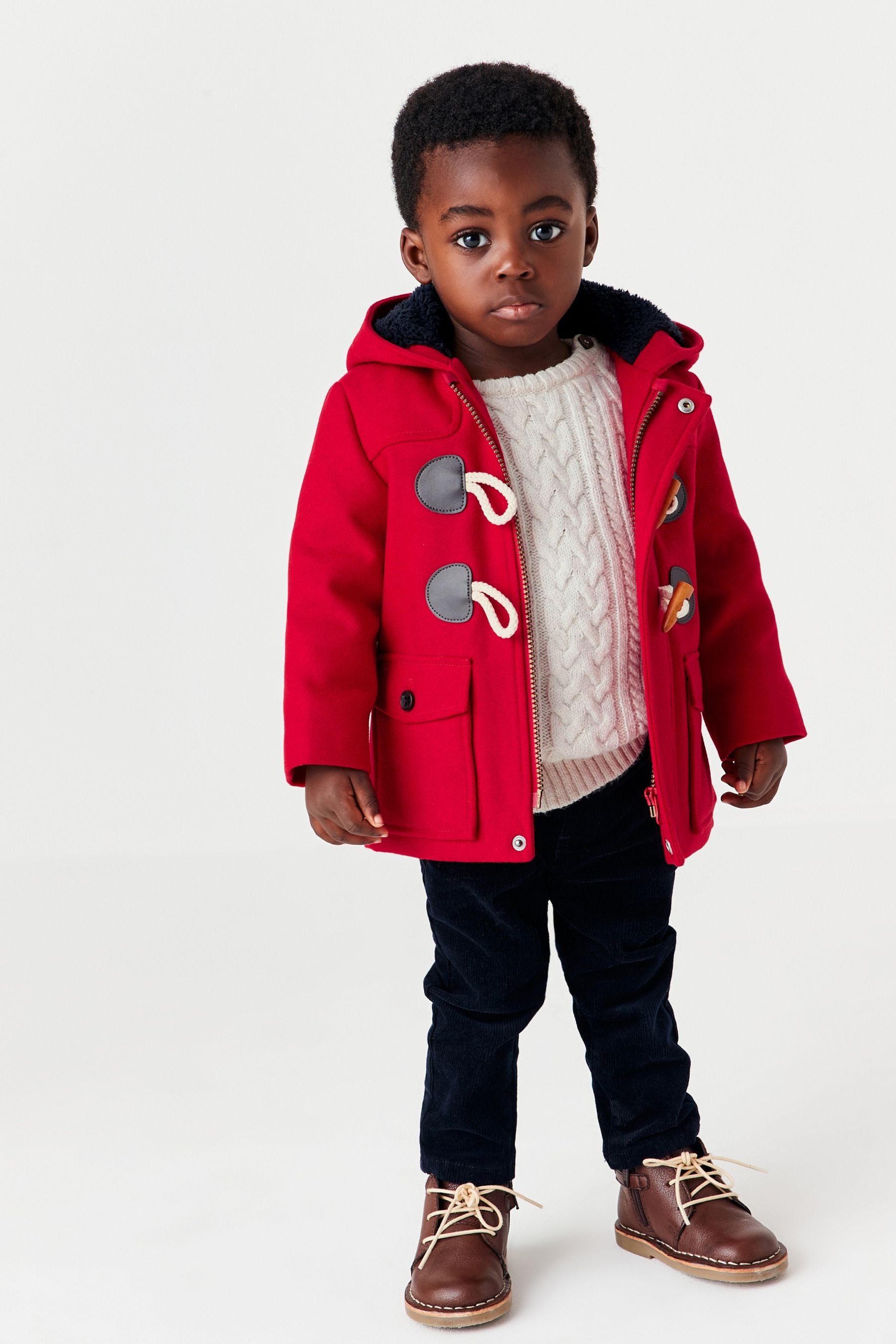 Red Smart Duffle Jacket (3mths-7yrs)