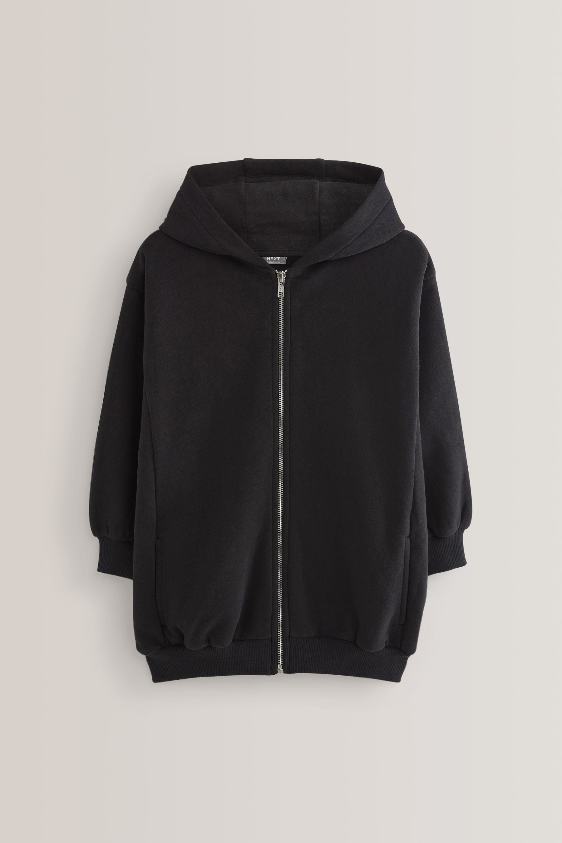 Black Zip Through Hoodie (3-16yrs)