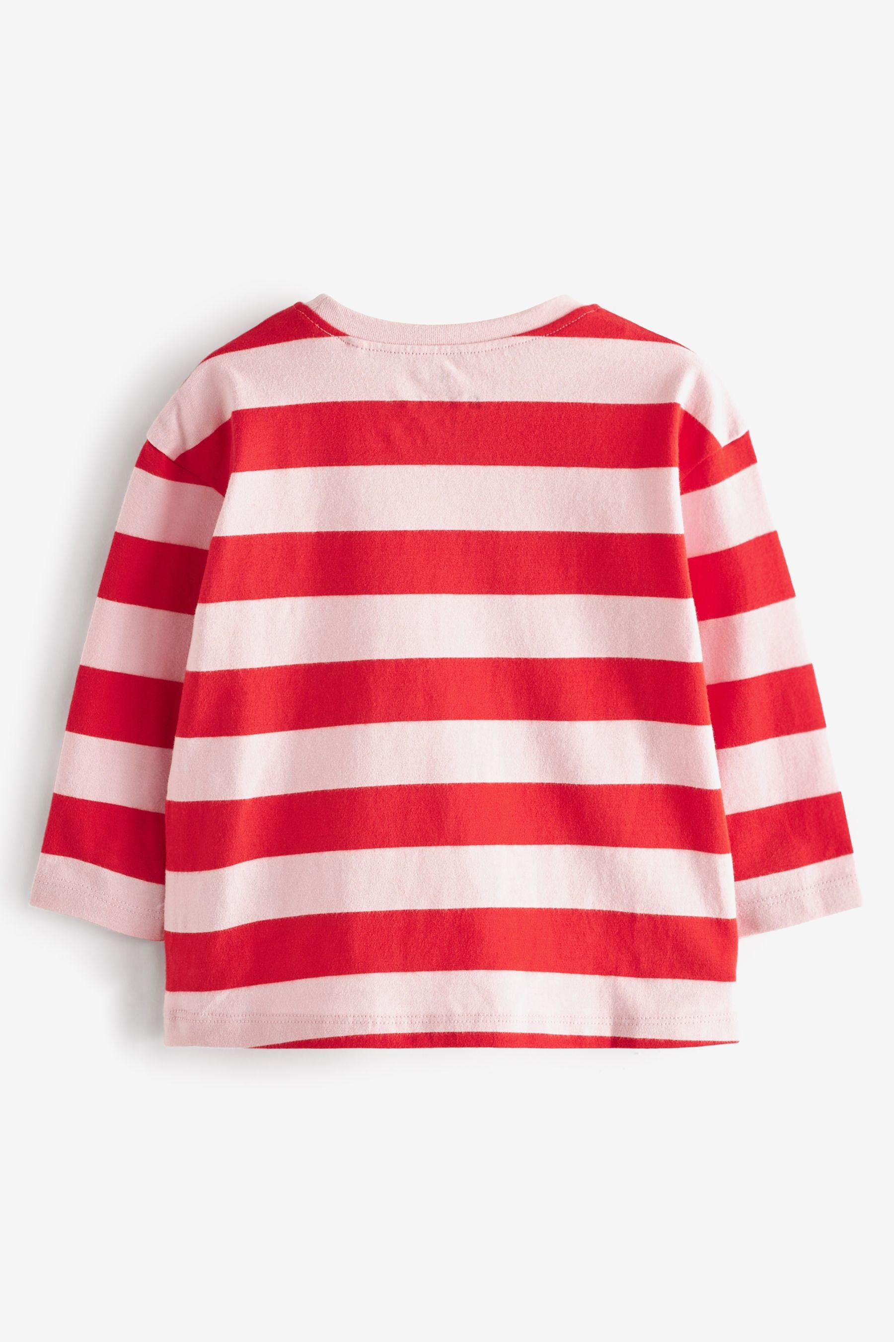 Peppa Pig Pink/Red Long Sleeve Bag T-Shirt (3mths-7yrs)