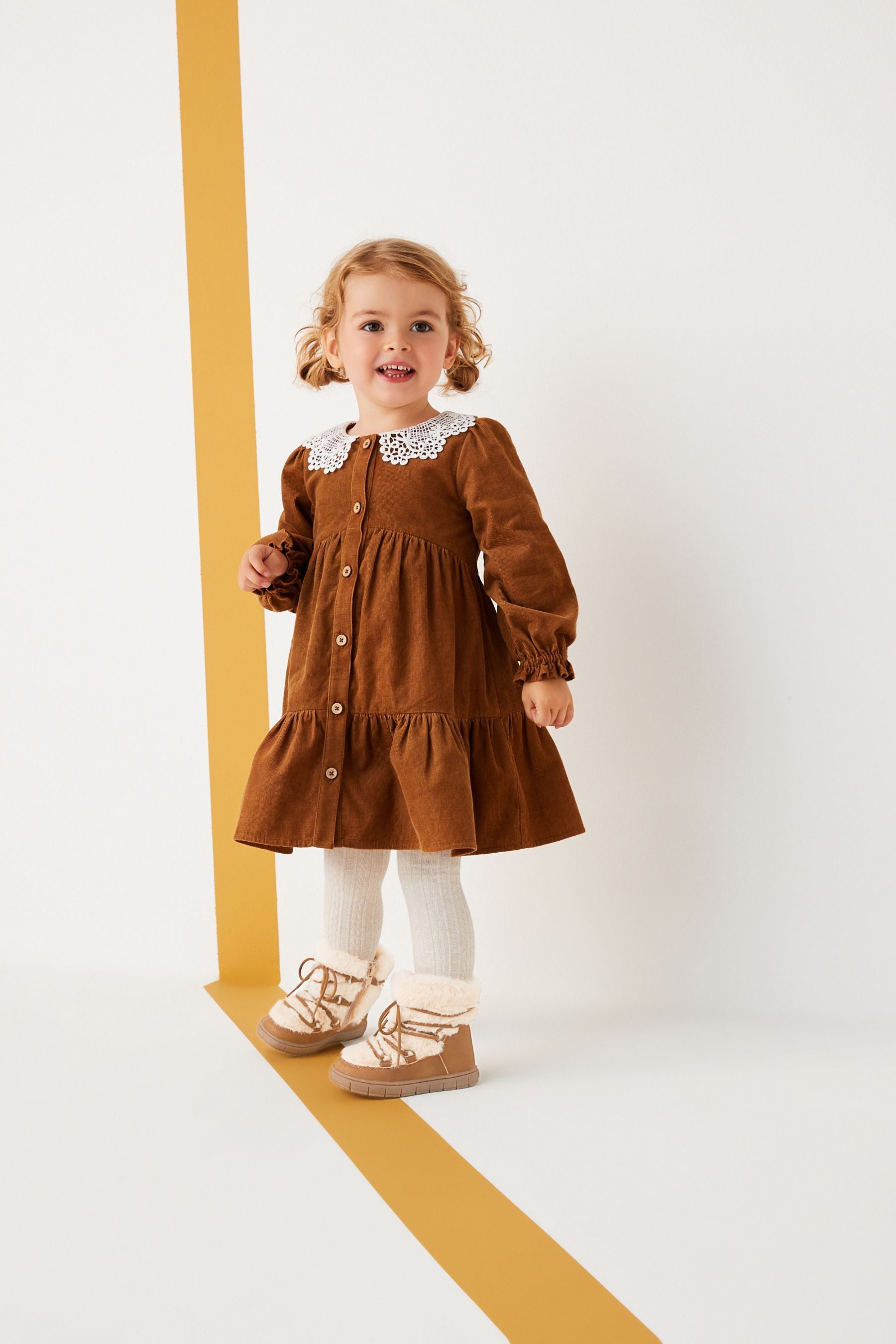 Tan Brown Faux Fur Moon Boots