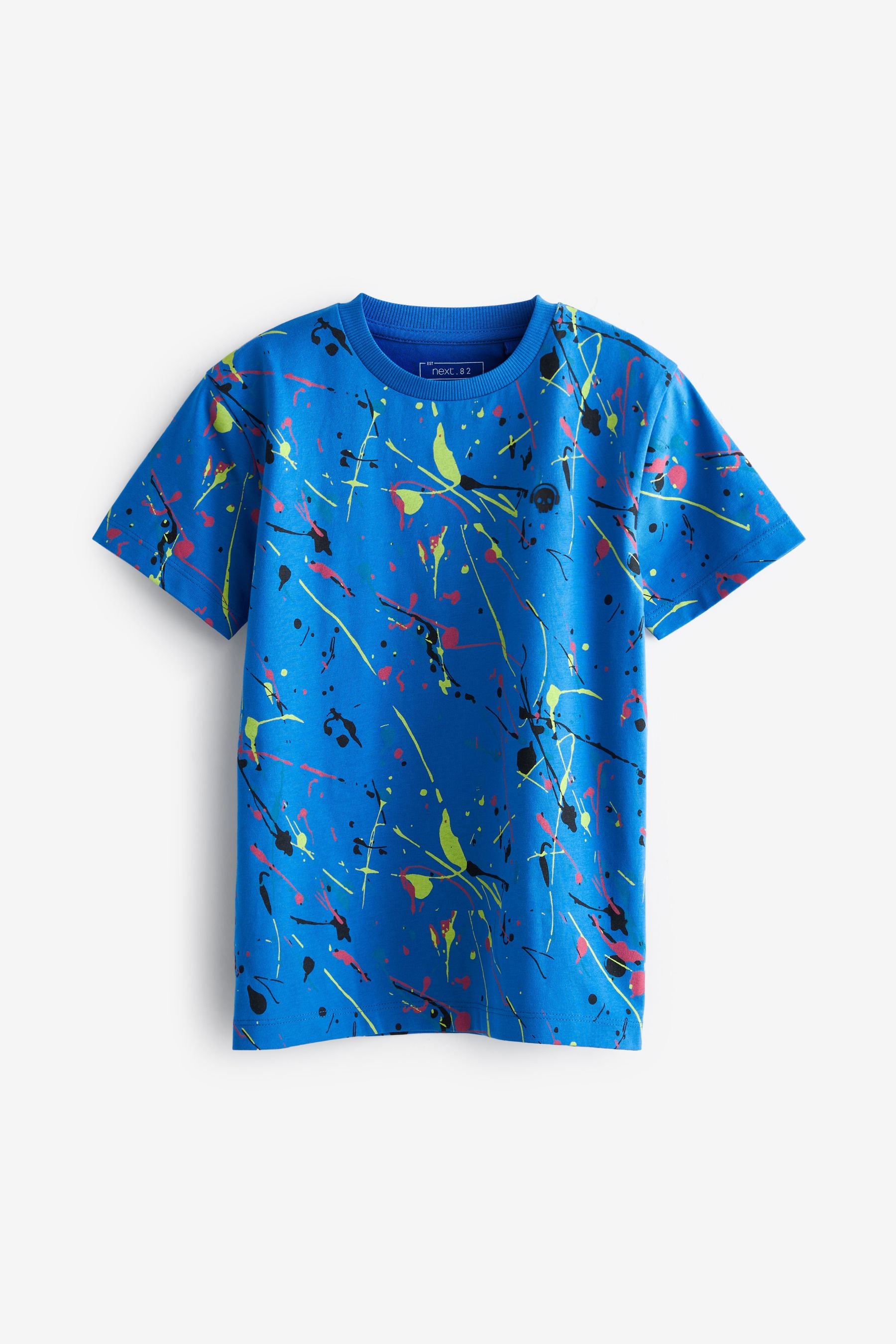 Blue Splat All Over Print T-Shirt (3-16yrs)