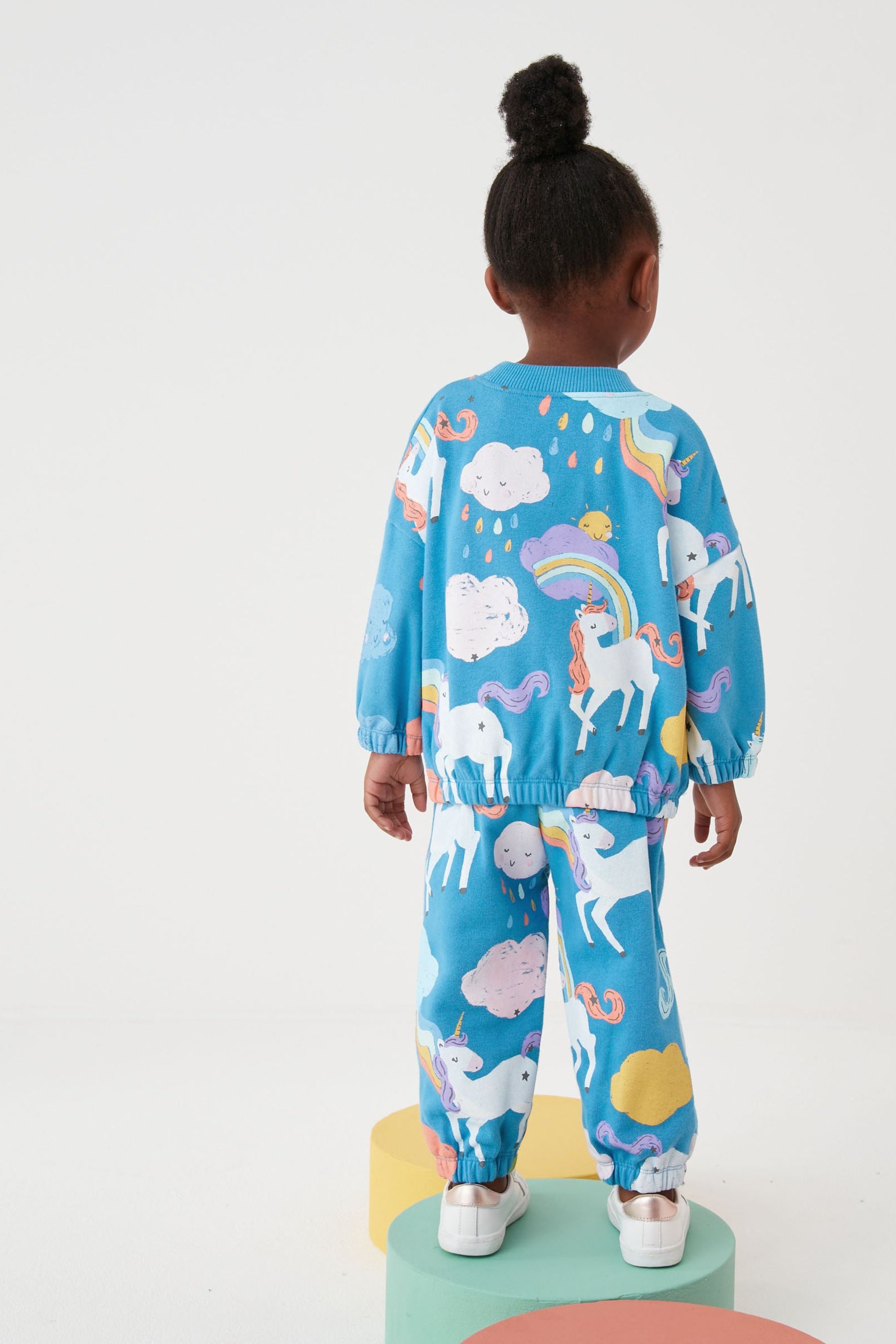 Blue Unicorn Soft Touch Jersey (3mths-7yrs)