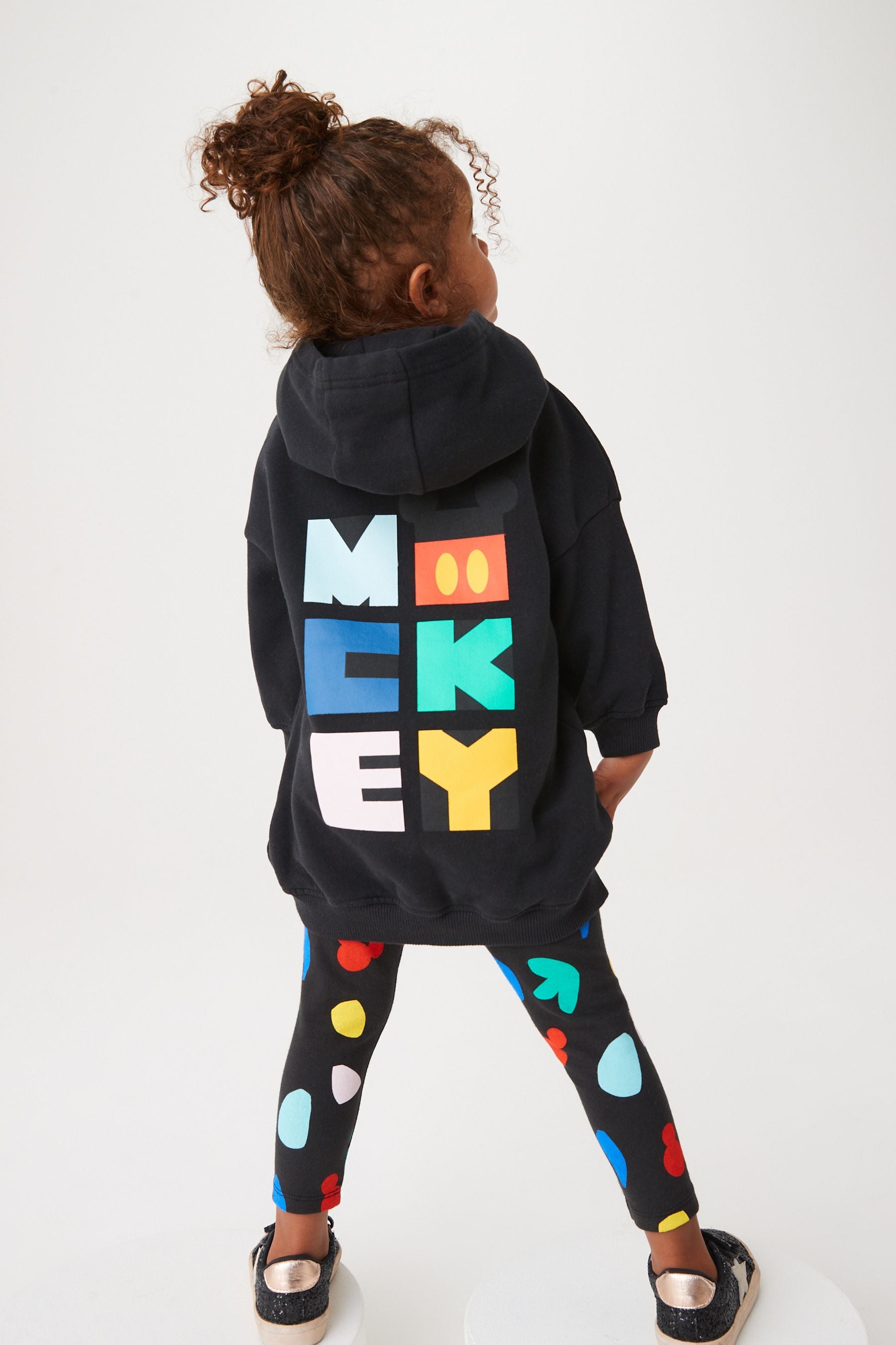 Mickey Mouse Black Character Hoodie And Leggings Set (3mths-7yrs)