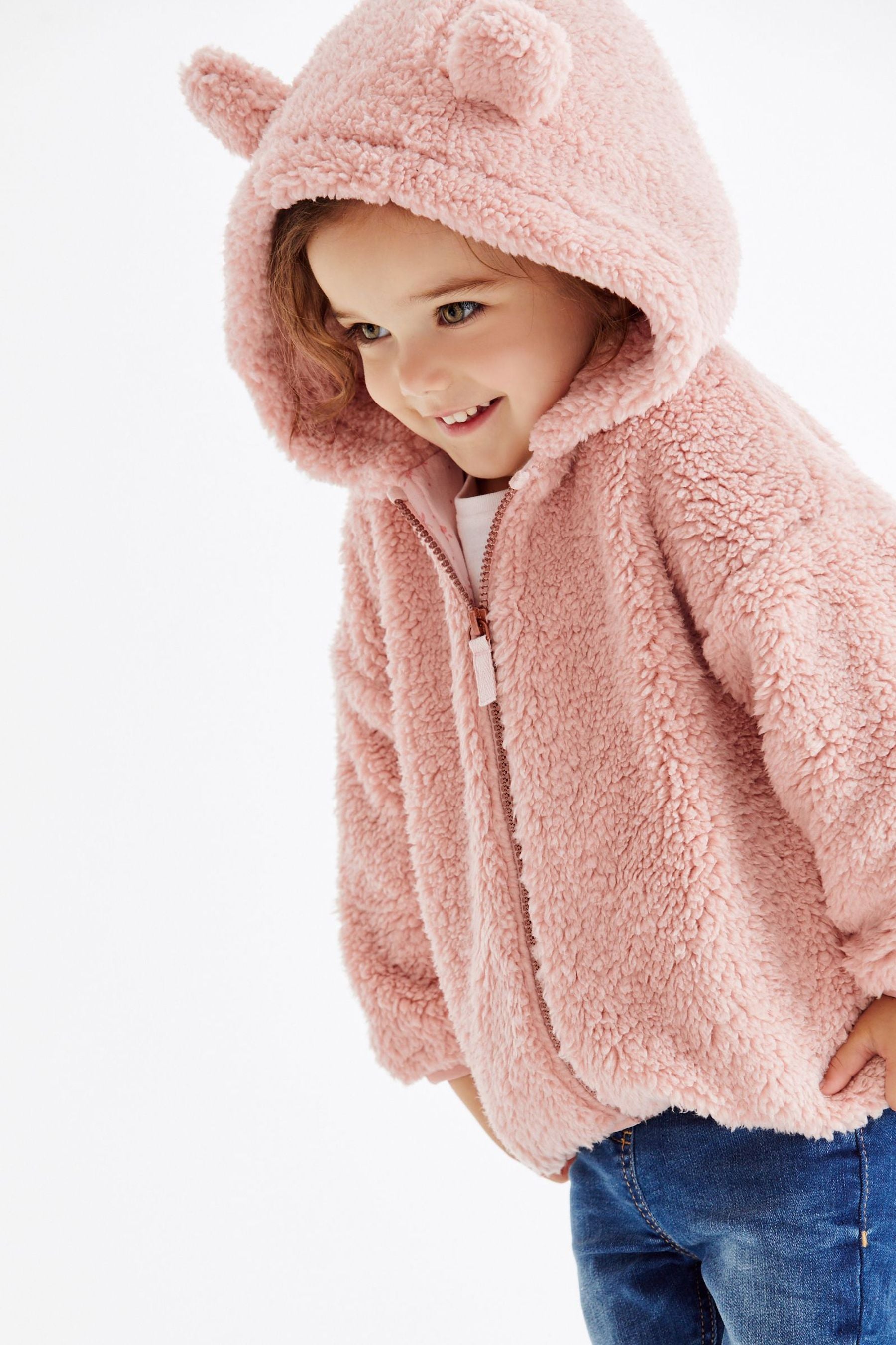 Pink Fleece Zip Through (3mths-7yrs)