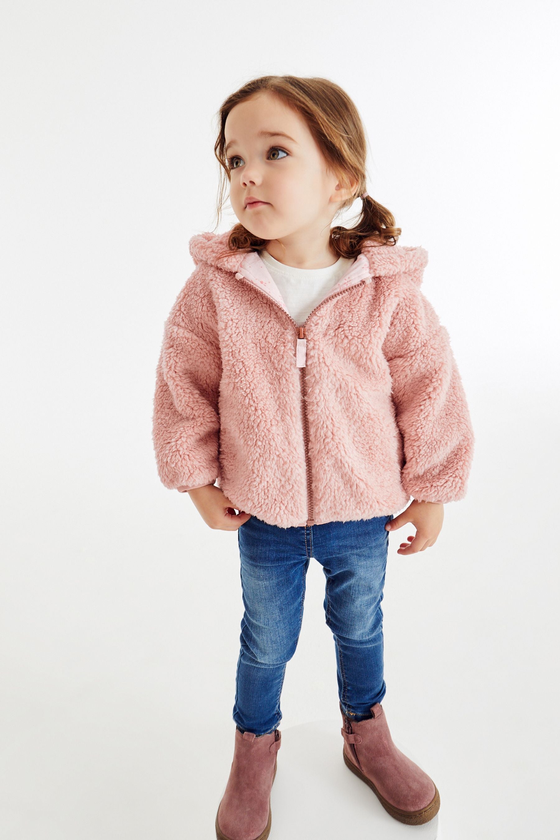 Pink Fleece Zip Through (3mths-7yrs)