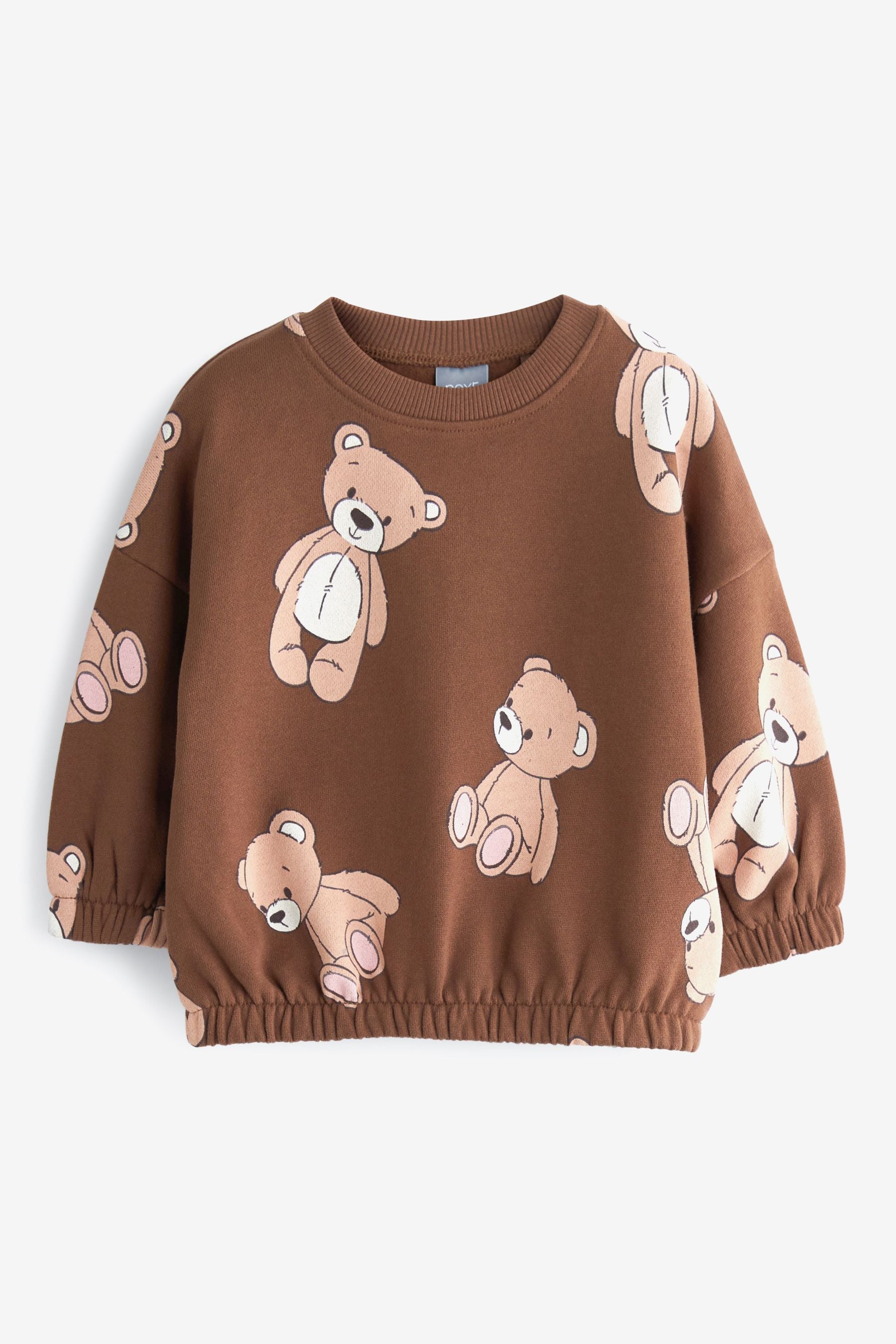 Brown Teddy Bear Soft Touch Jersey (3mths-7yrs)