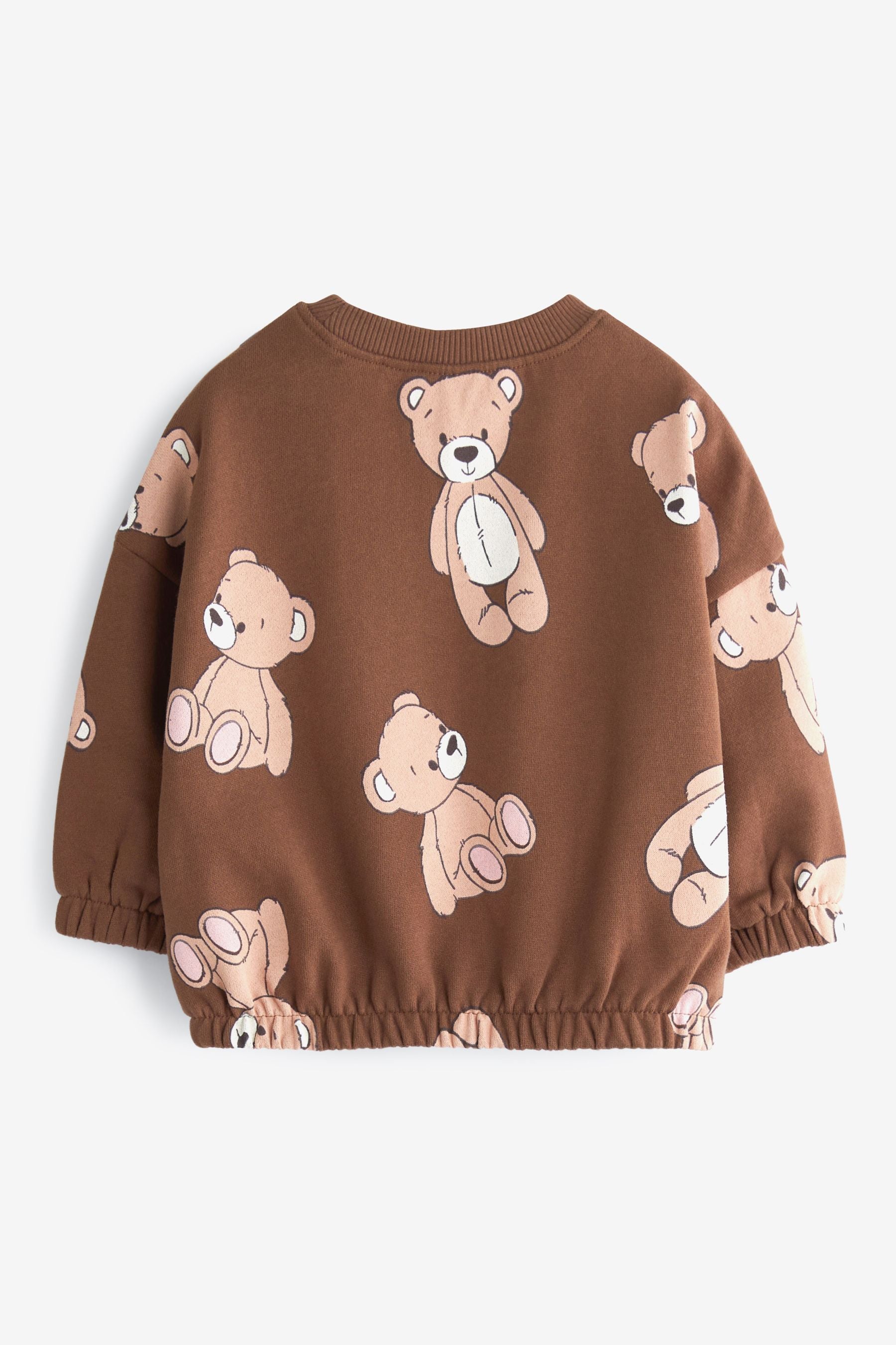 Brown Teddy Bear Soft Touch Jersey (3mths-7yrs)