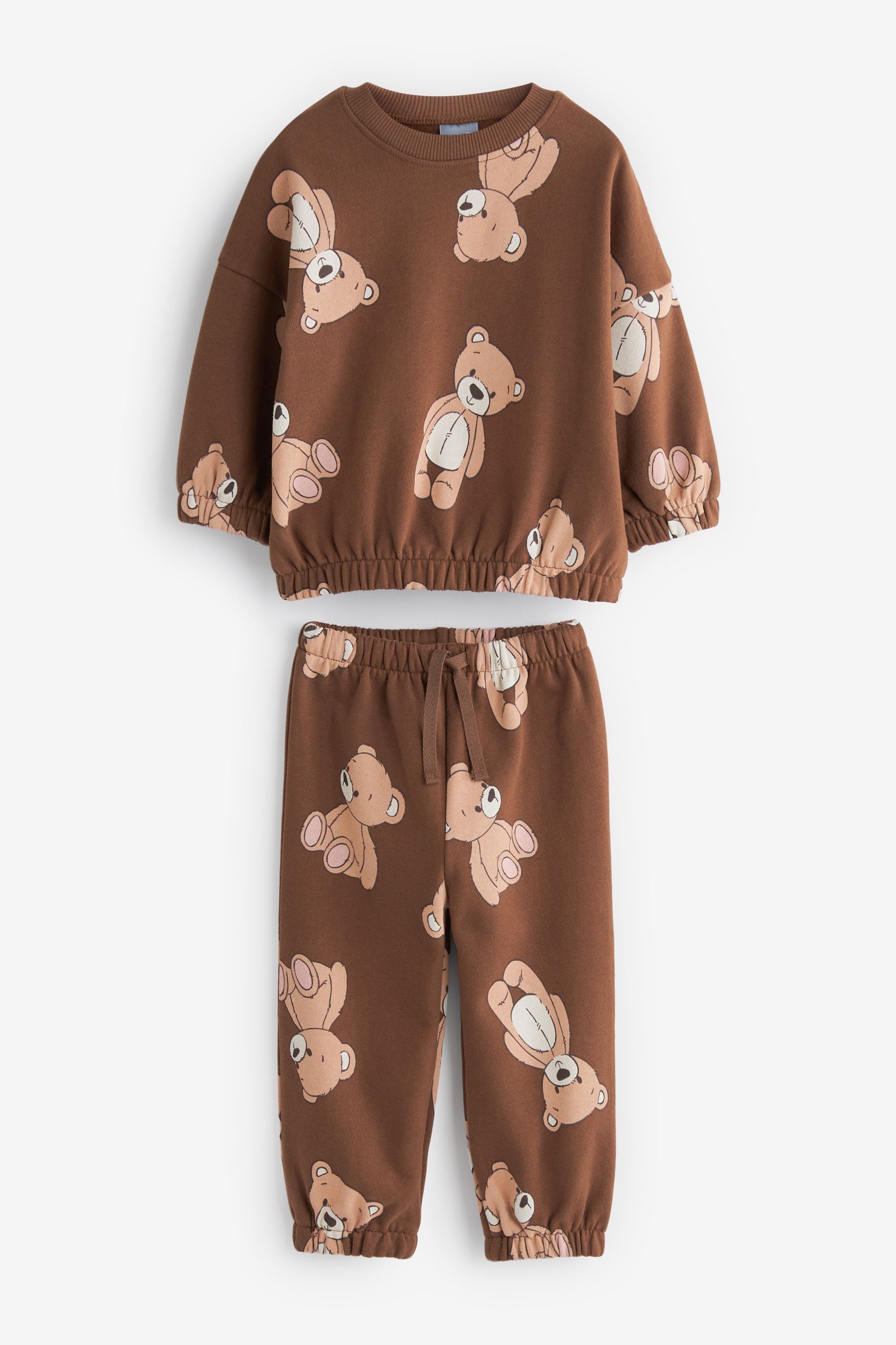 Brown Teddy Bear Soft Touch Jersey (3mths-7yrs)