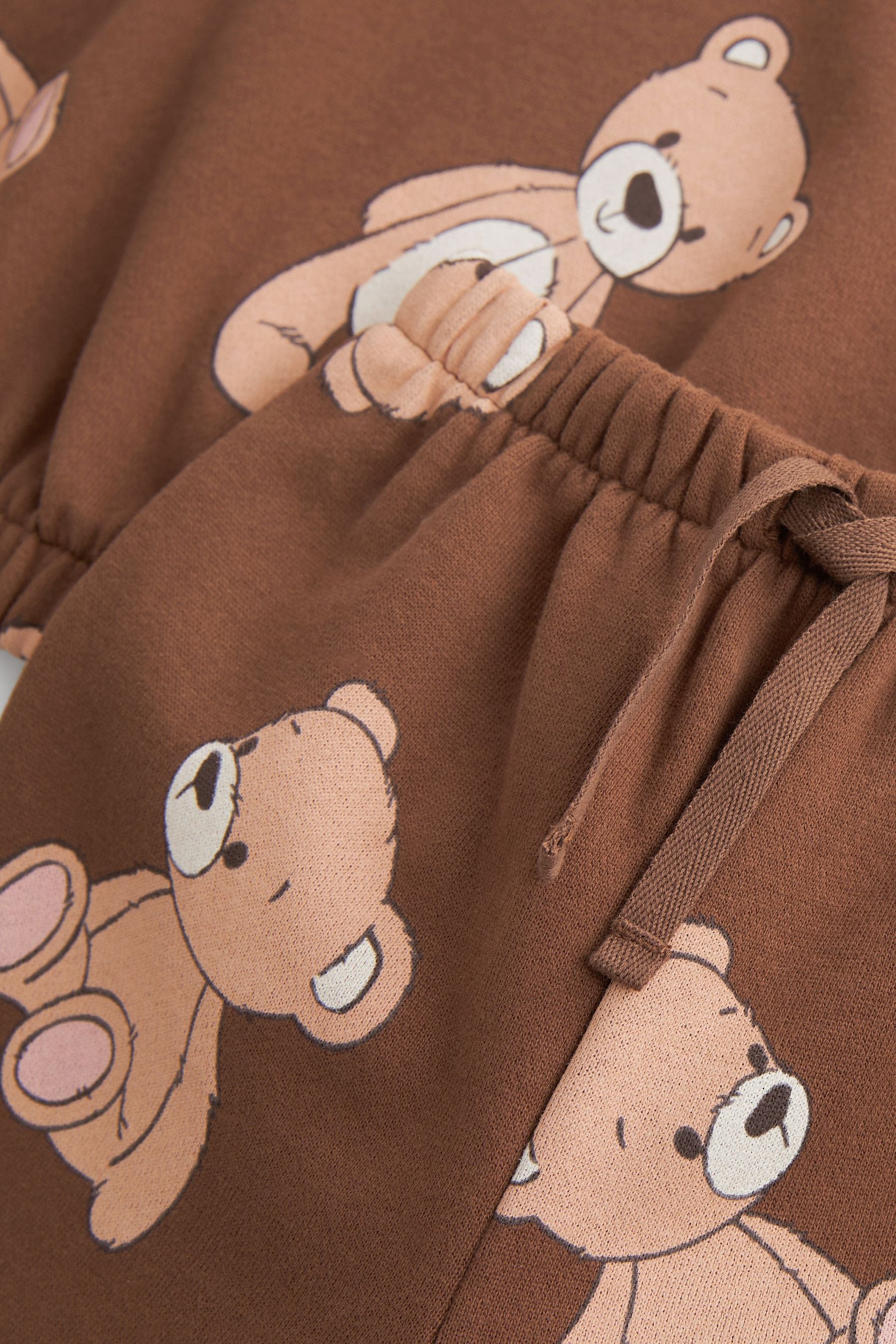 Brown Teddy Bear Soft Touch Jersey (3mths-7yrs)