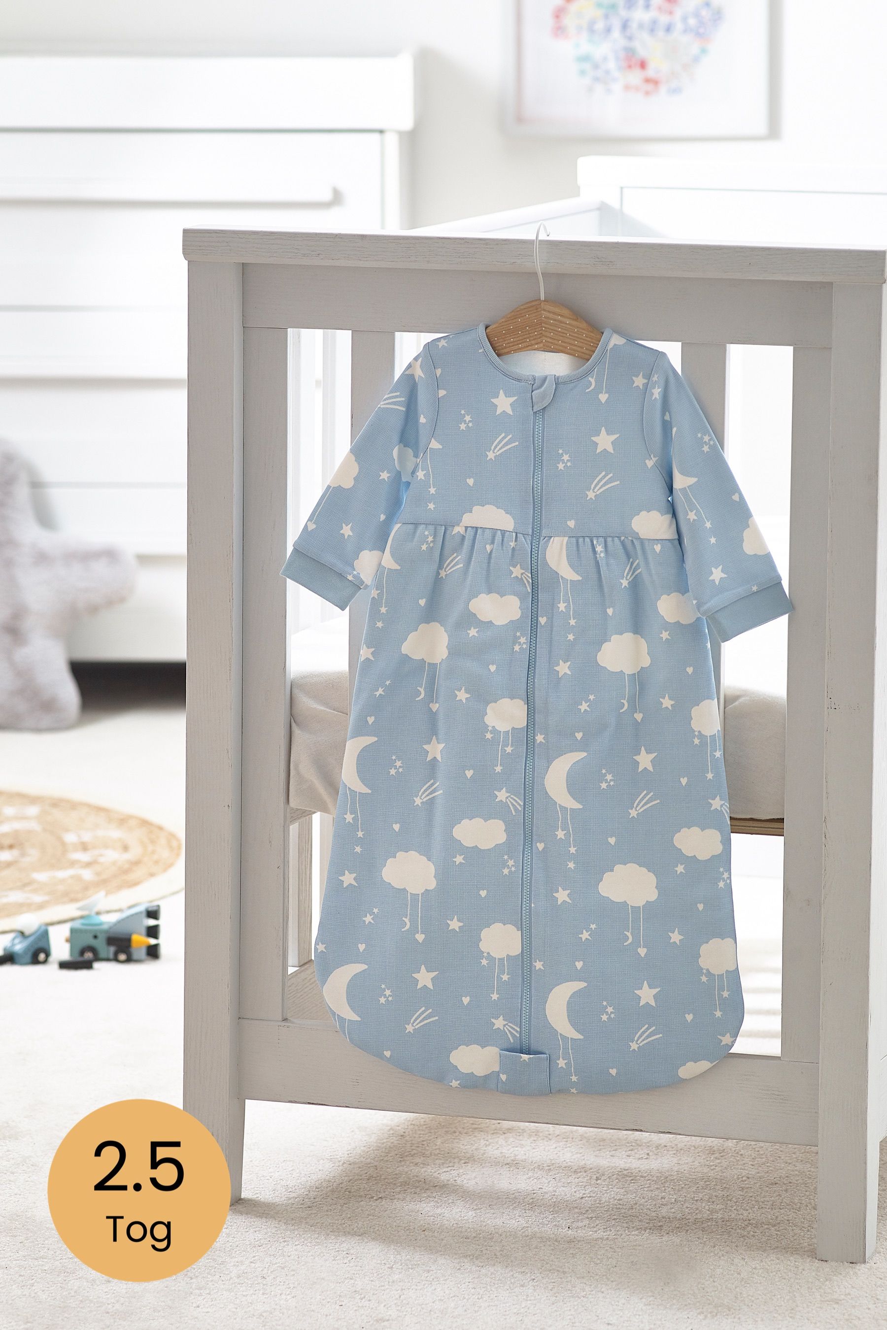 Blue Moon & Stars Supersoft 2.5 Tog Sleep Bag