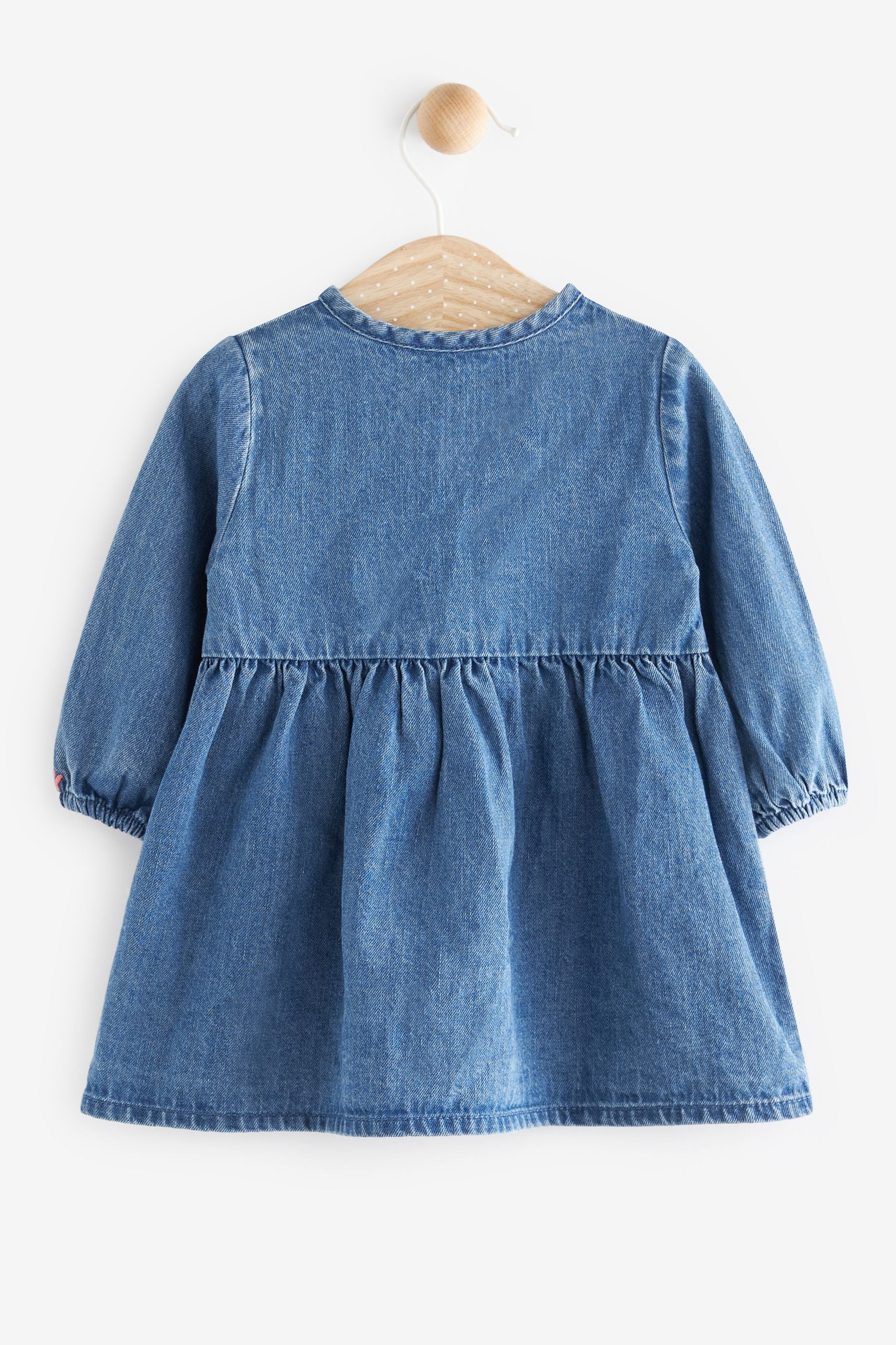 Denim FatFace Baby Crew Button Front Dress