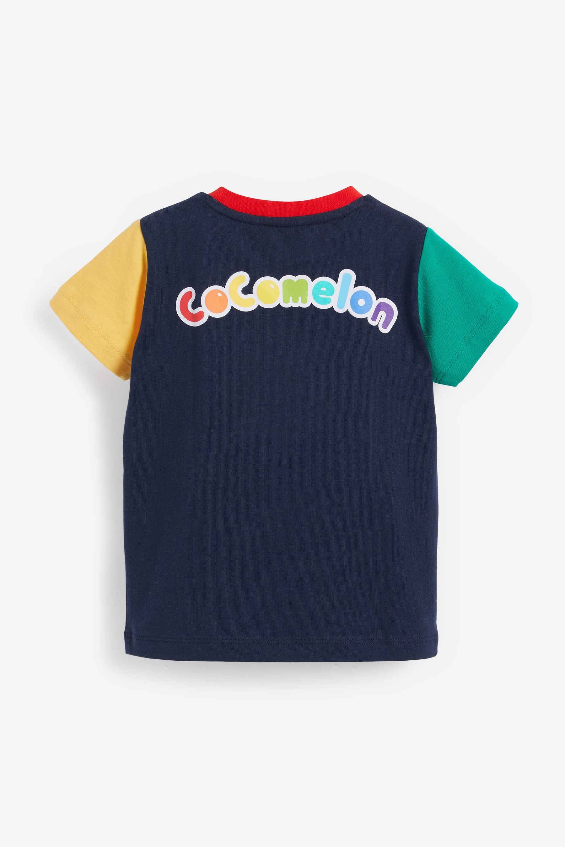 Navy Cocomelon Colourblock Short Sleeve T-Shirt (3mths-8yrs)