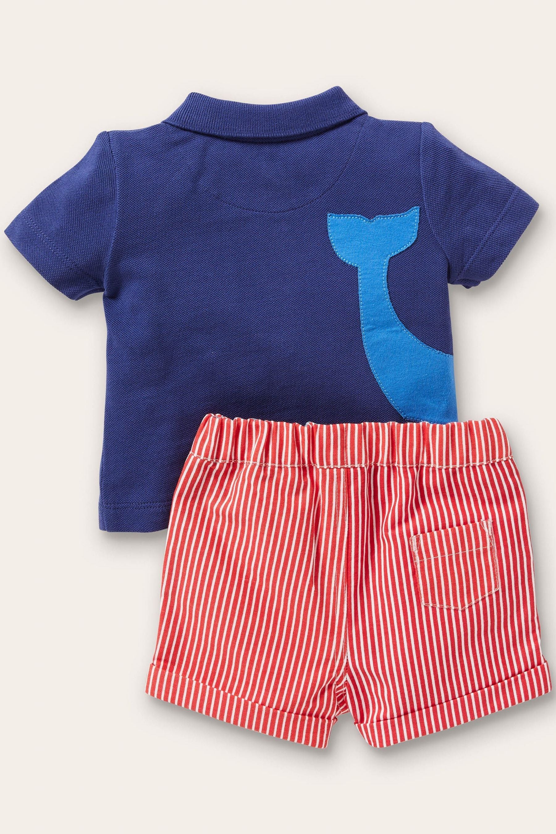 Boden Blue Polo Shirt And Shorts Play Set