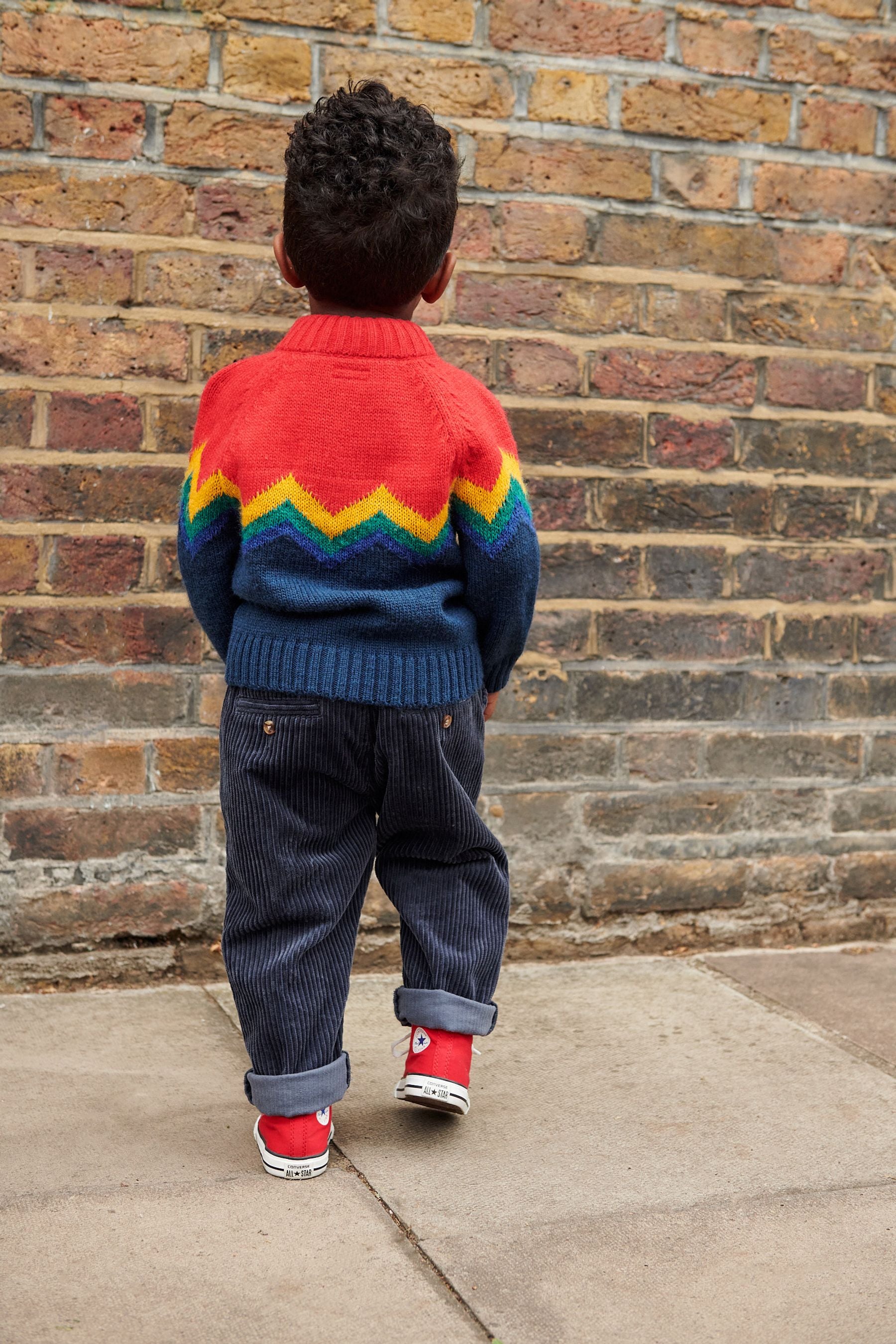 Multi Coloured Knitted High Neck Jumper (3mths-7yrs)