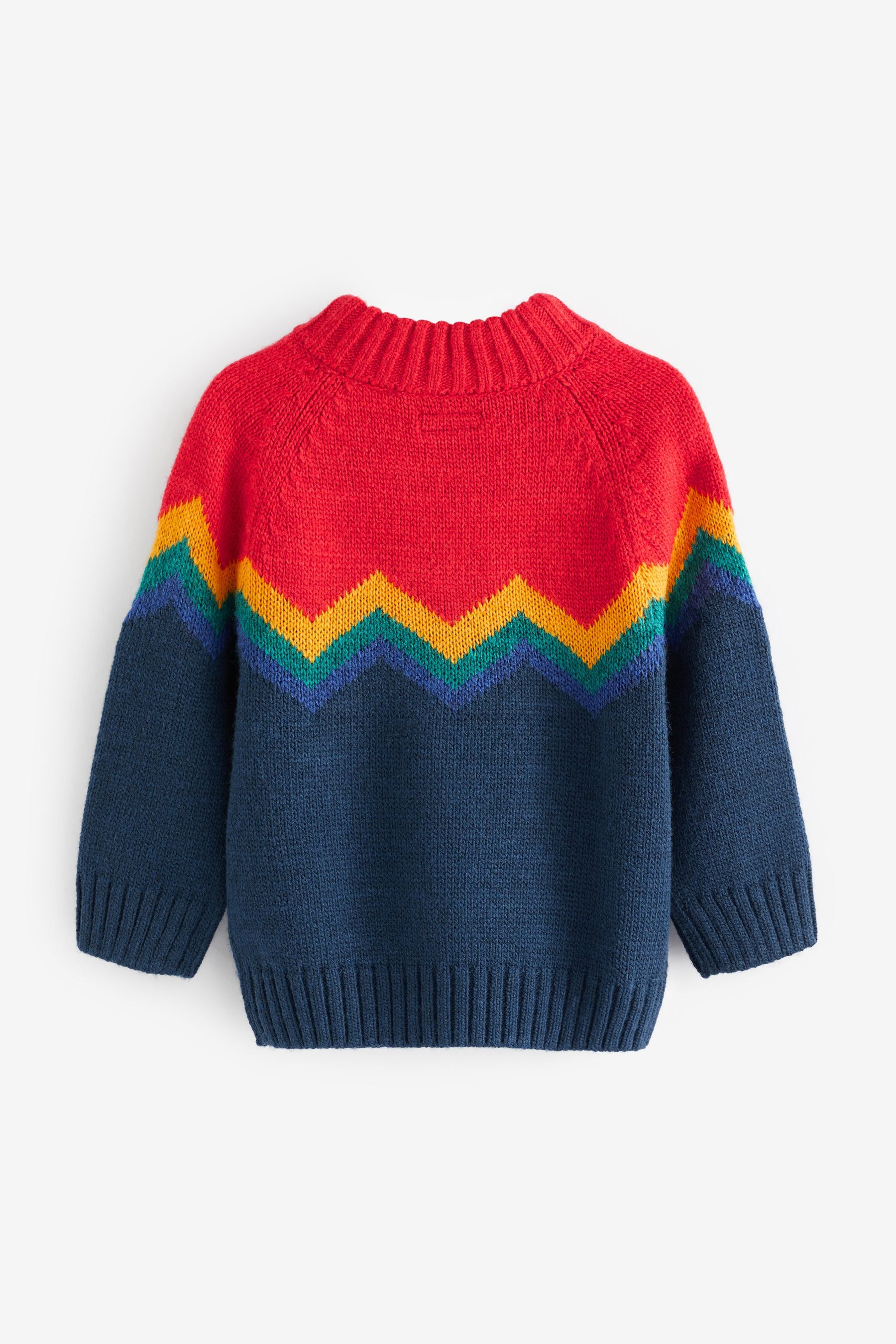 Multi Coloured Knitted High Neck Jumper (3mths-7yrs)