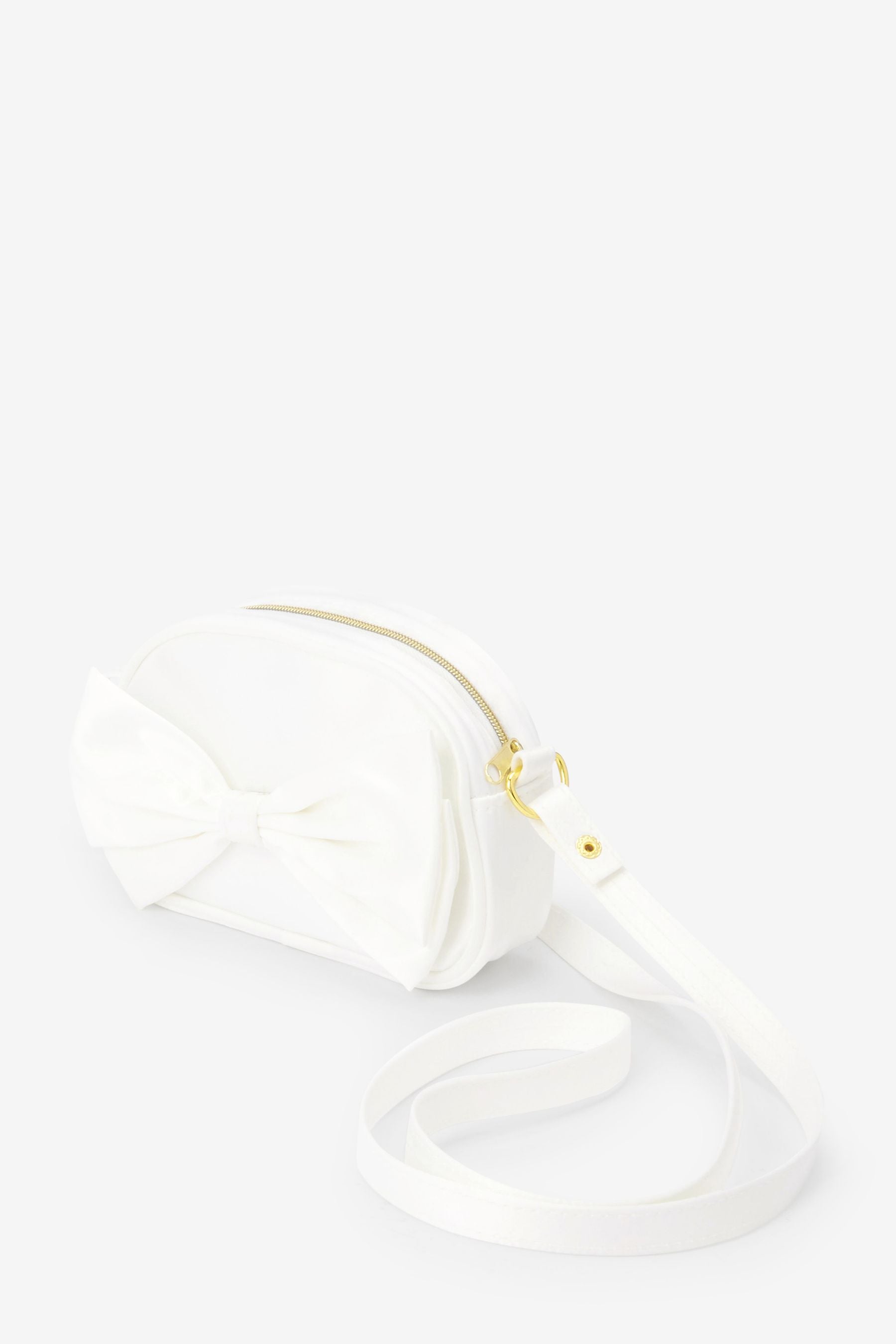 White Satin Bridesmaid Bag