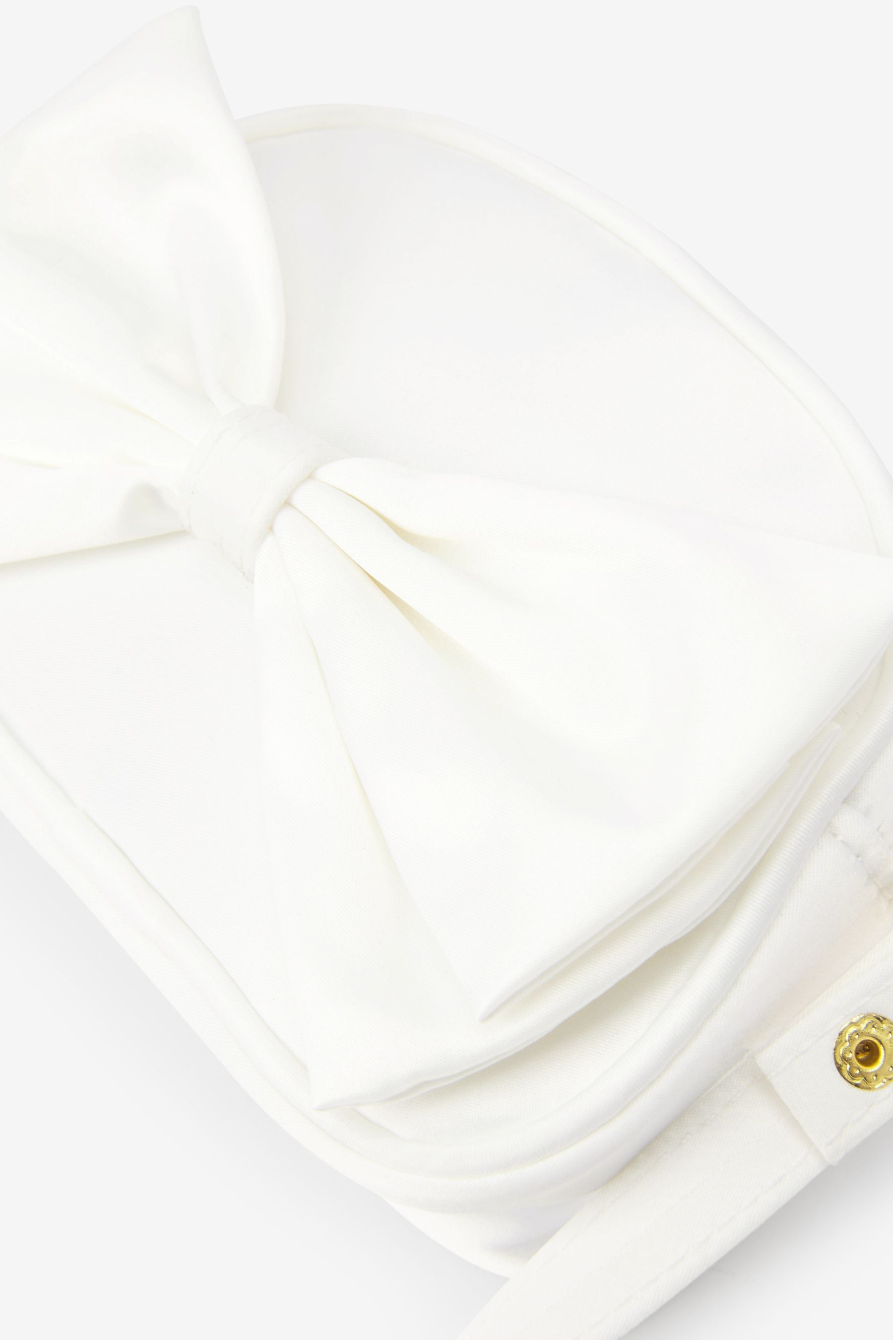 White Satin Bridesmaid Bag