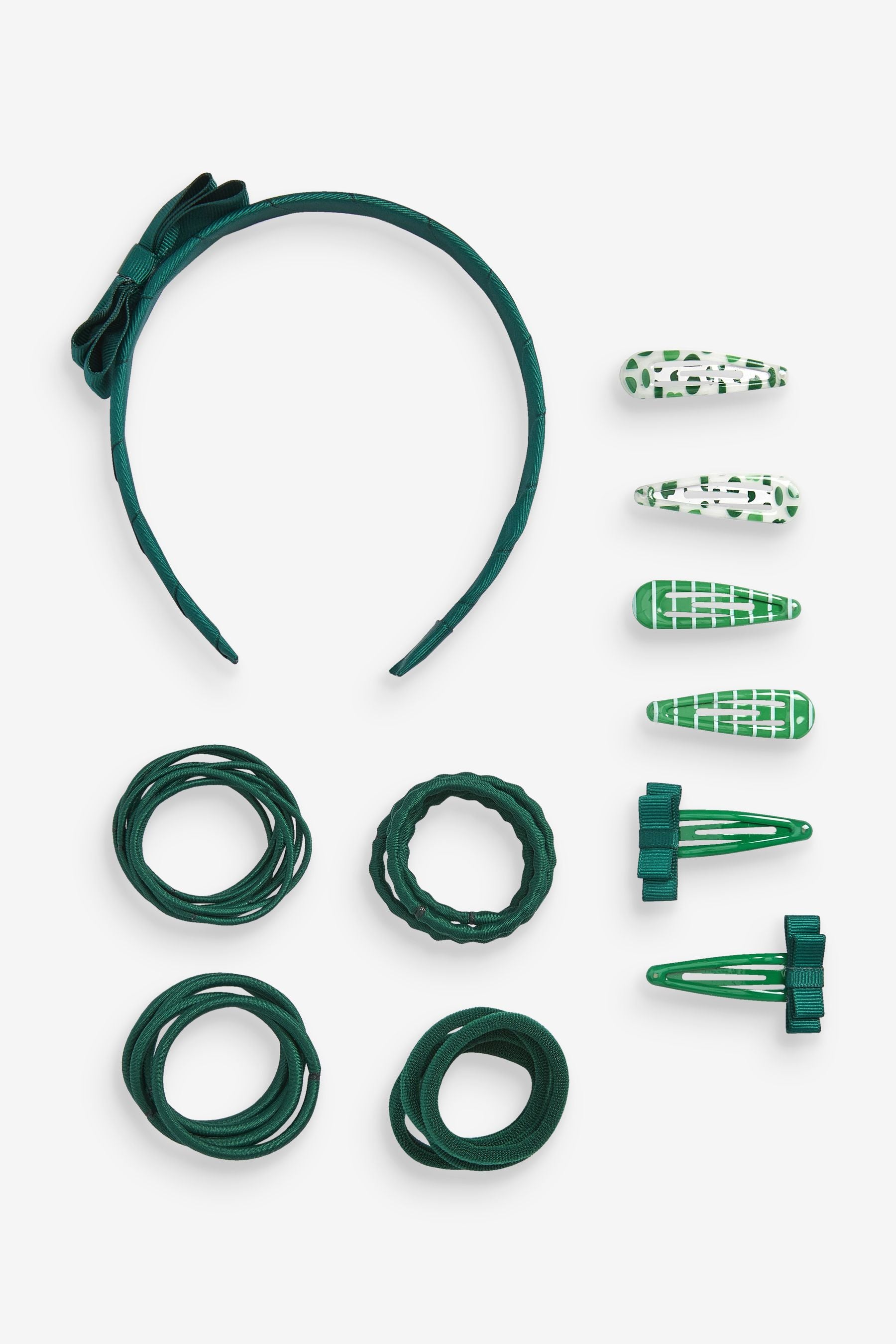 Emerald Green Back To School Hair Set