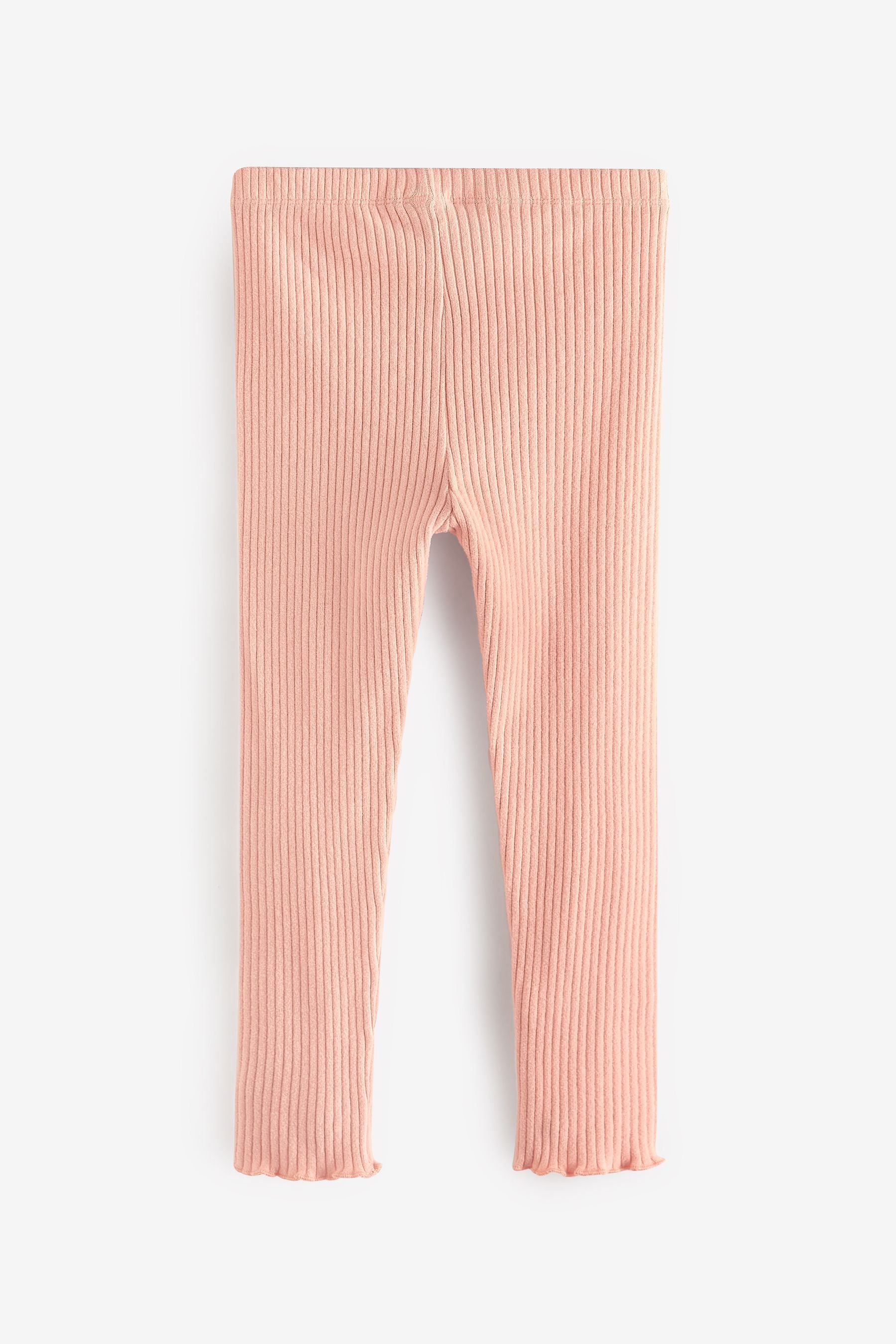 Pale Pink Long Sleeve Knitted Peplum Legging Set (3mths-7yrs)