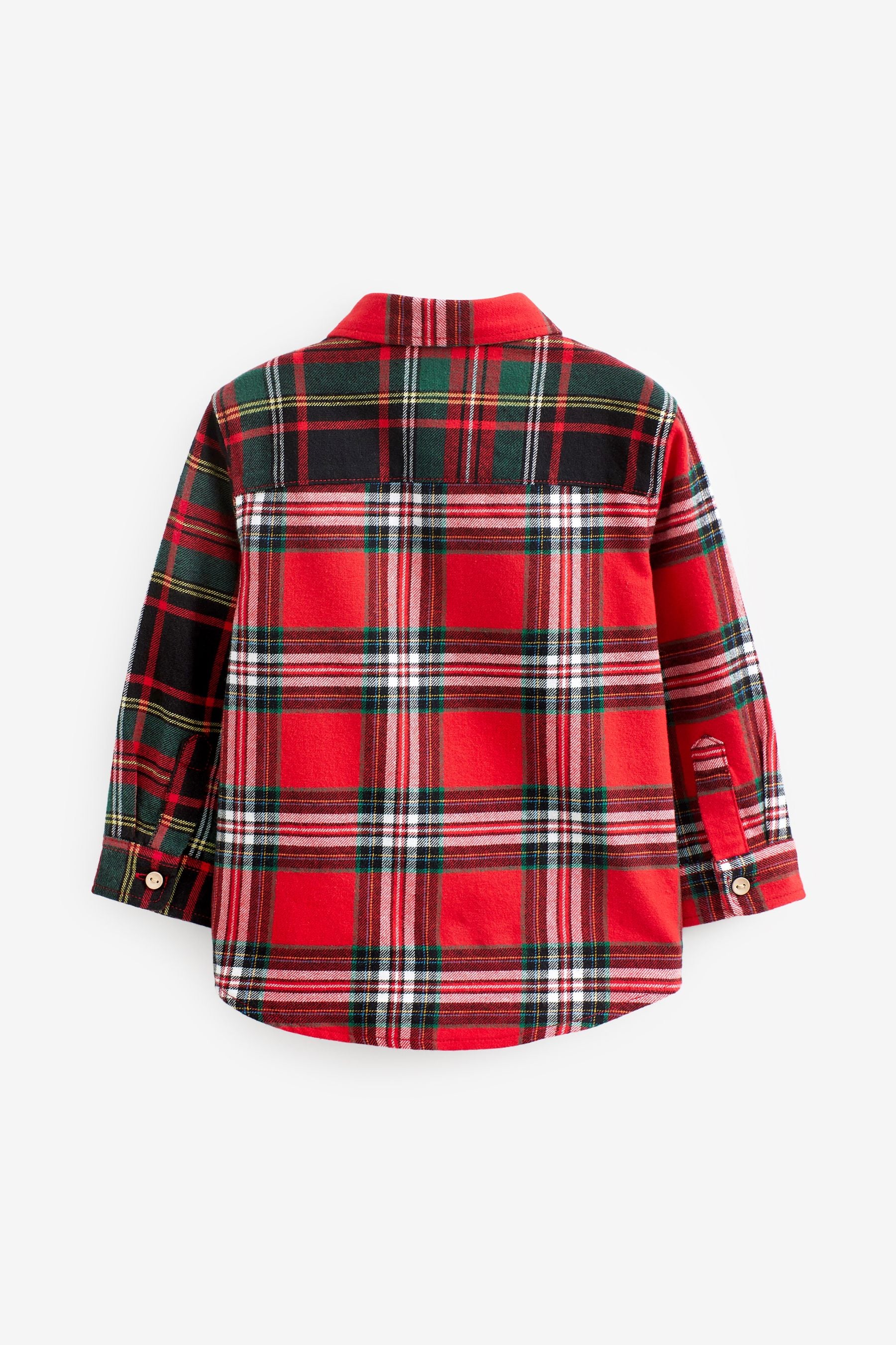 Red Tartan Splice Next Check Shirt (3mths-7yrs)