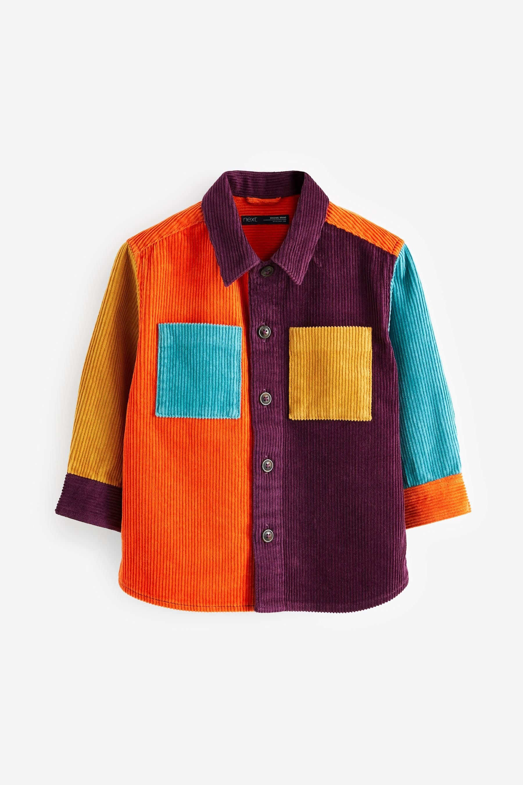 Multi Long Sleeve Cord Shirt (3mths-7yrs)