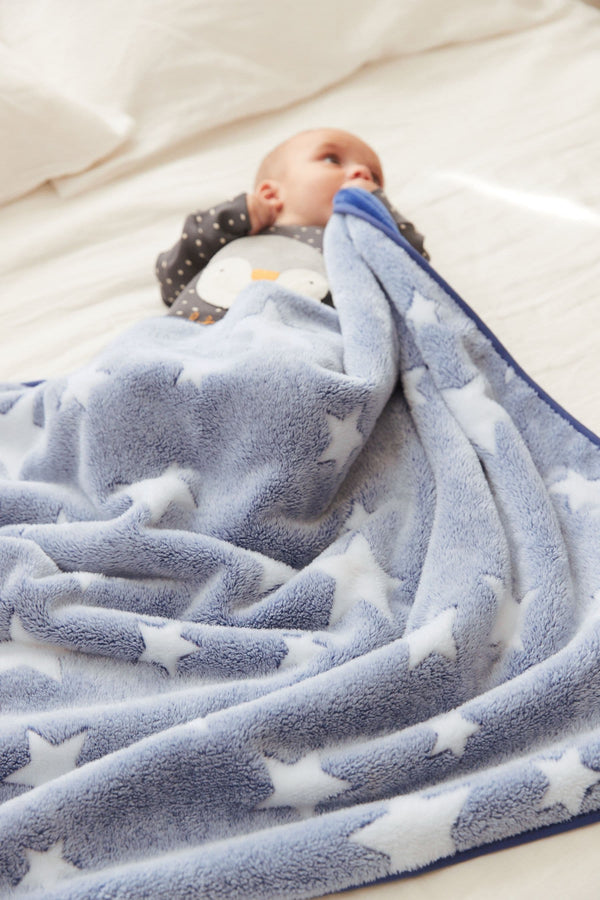 Blue Star Baby Fleece Blanket