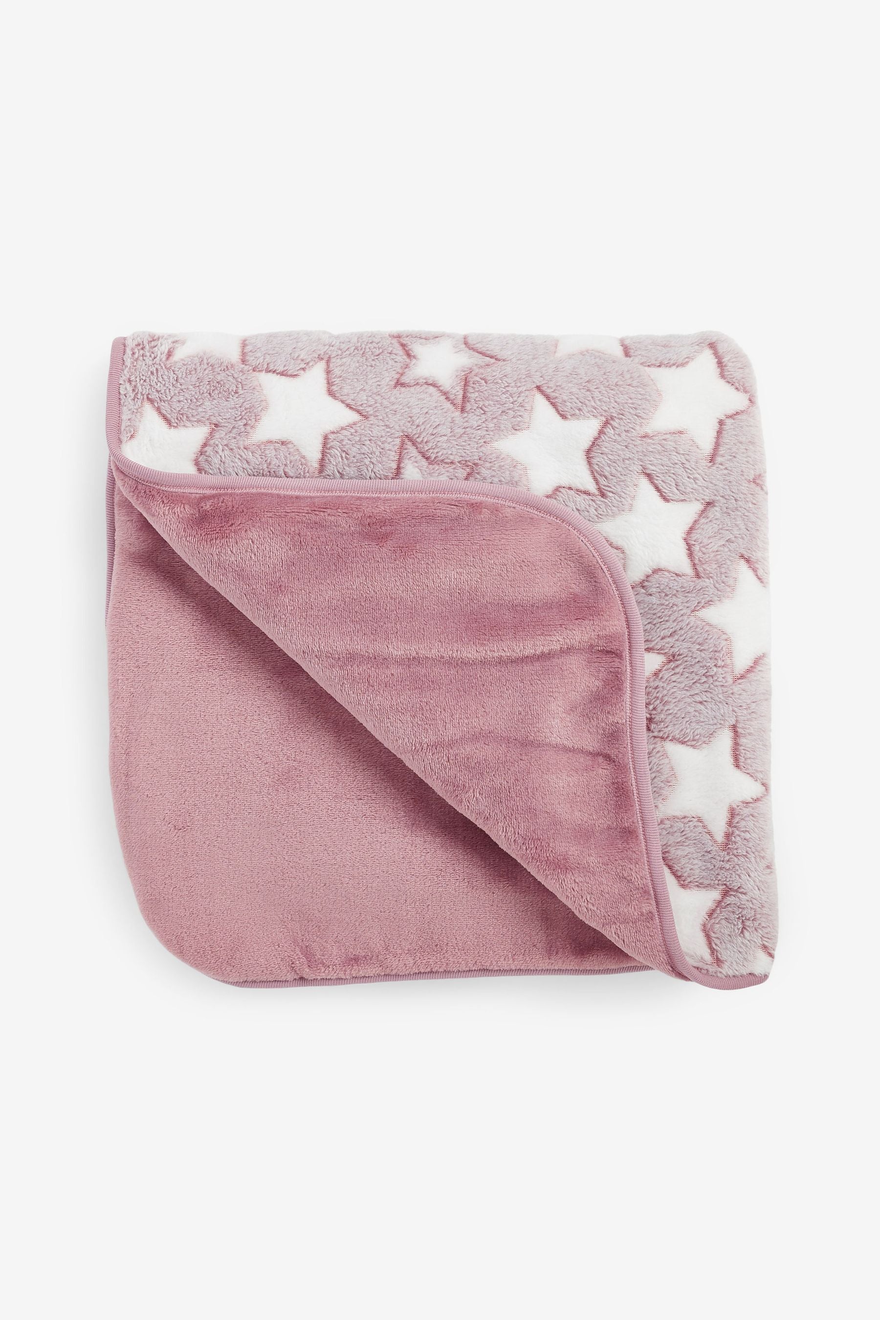 Pink Star Baby Fleece Blanket